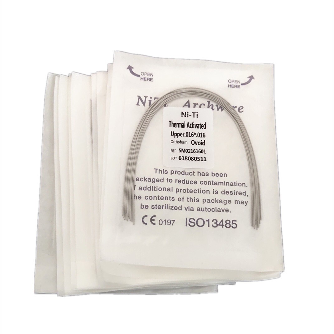 Alambre de Arco Rectangular Niti Activado Térmicamente para Ortodoncia Dental To
