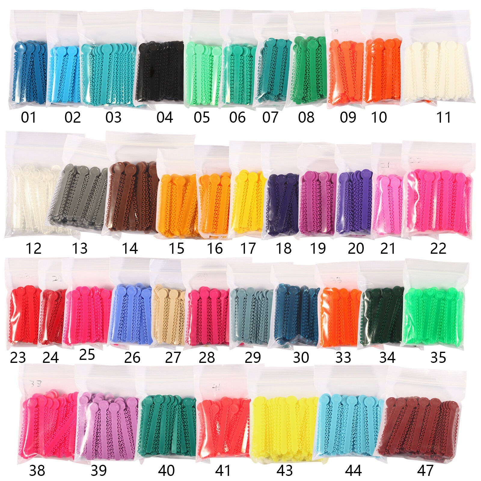 1040 Pcs Dental Orthodontic Ligature Ties Elastic Braces Rubber Bands Ligaduras