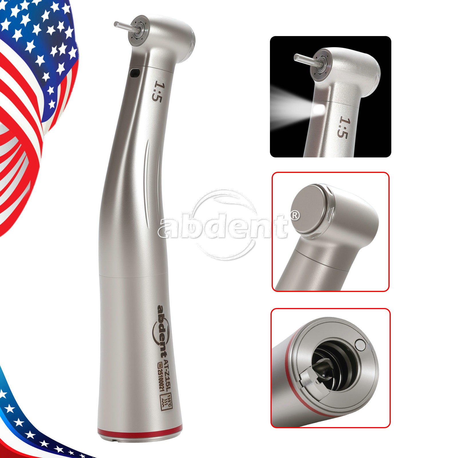 SKYSEA Dental Contra Angle Handpiece + E-type Air Motor Internal Cooling ##Zt