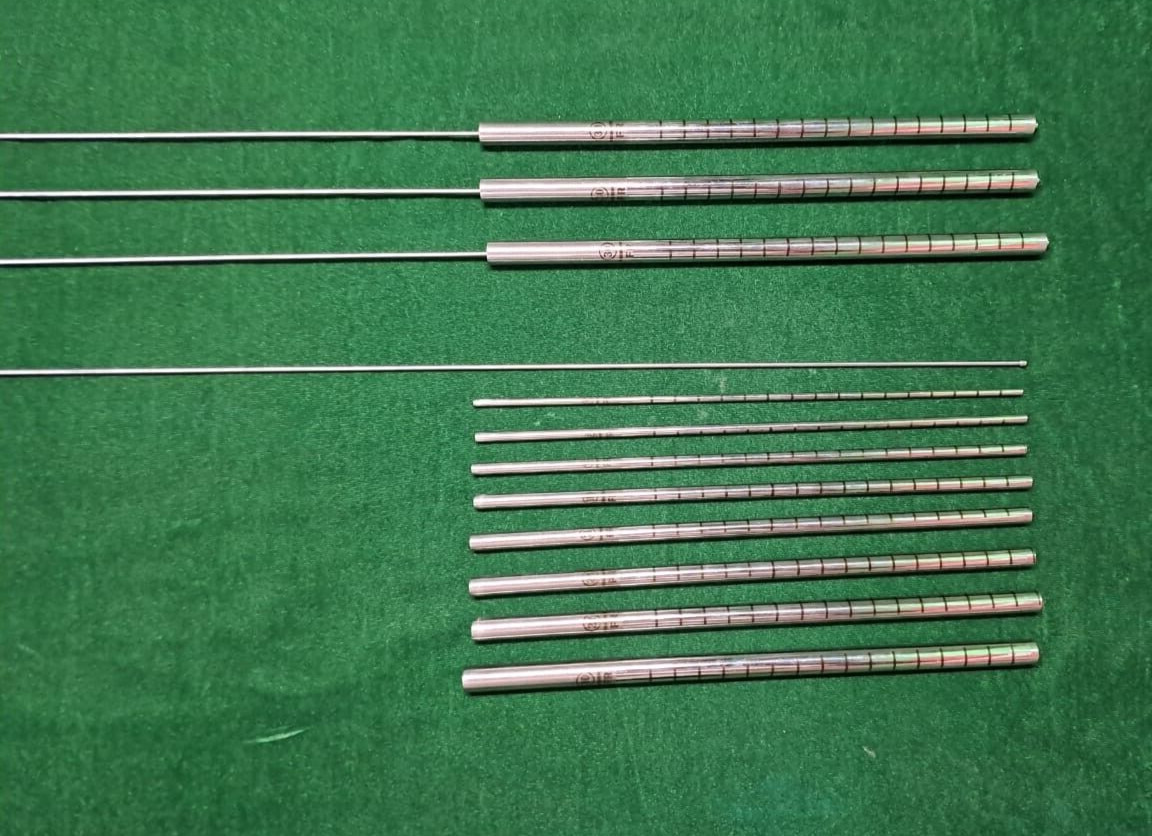 4 Set Laparoscopic PCNL/Alkine Telescopic Metal Dilator Set Reusable Instruments