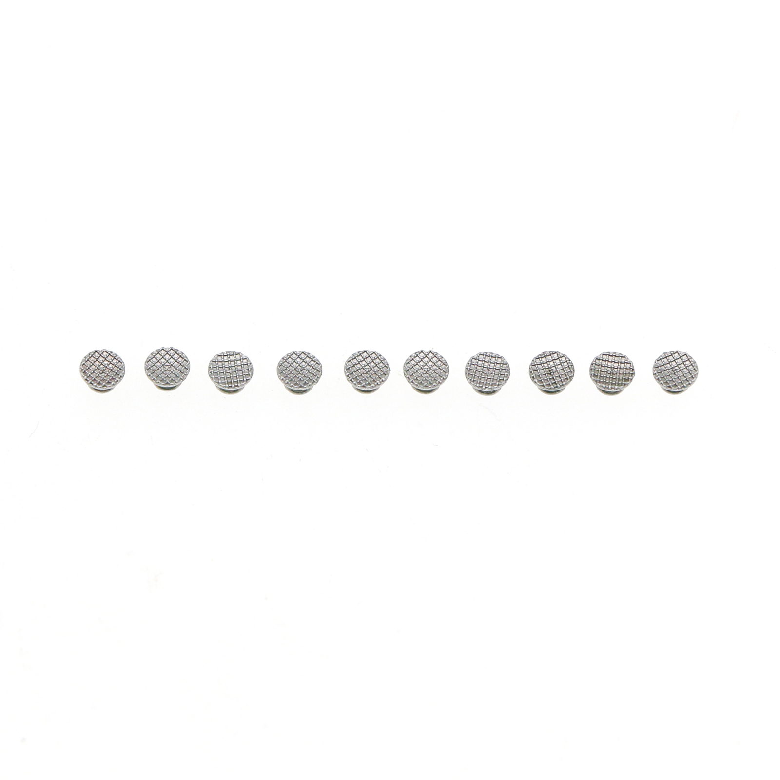 100Pcs Metal Lingual Buttons Bondable for Dental Orthodontic Round Mesh Base