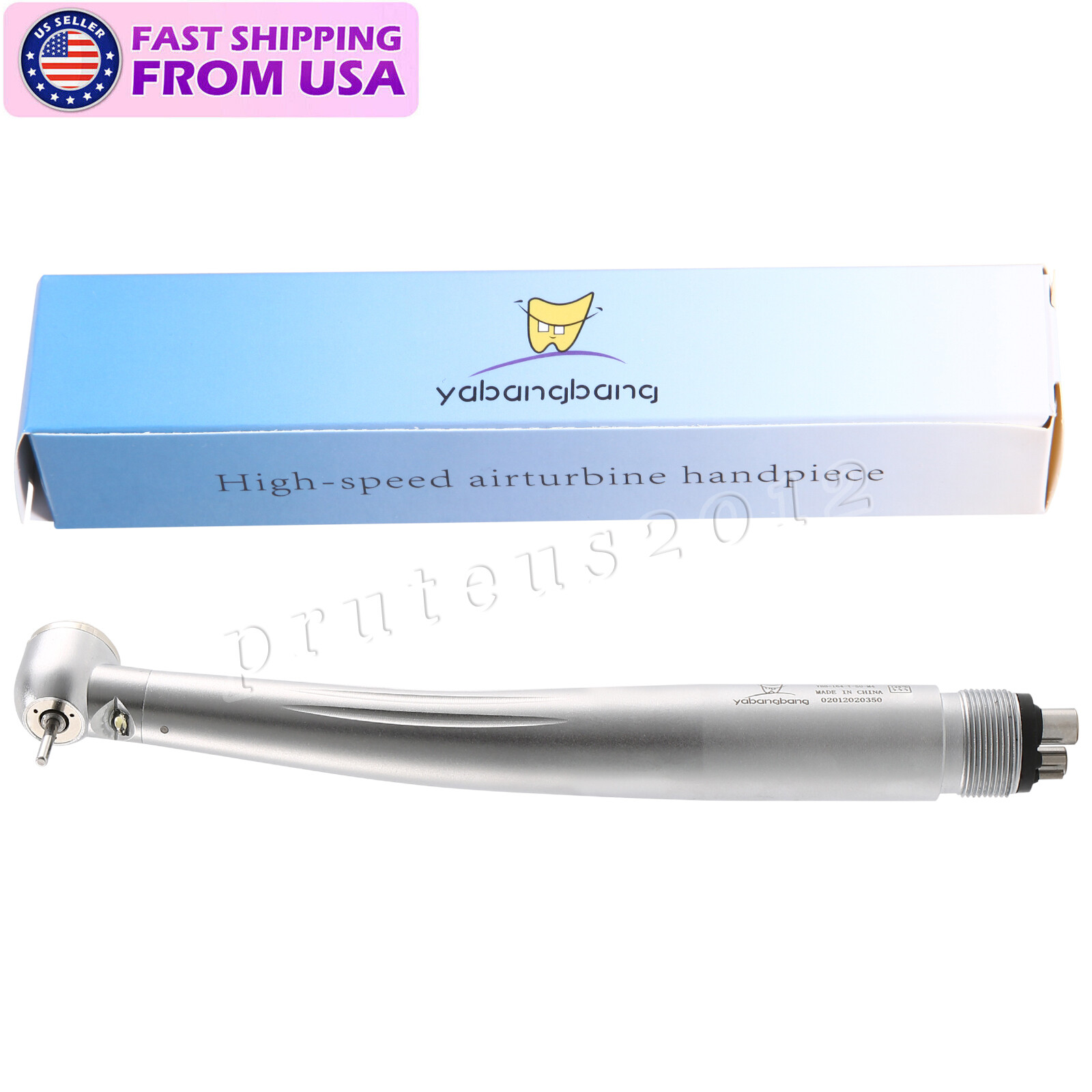 Dental High Speed Handpiece Large Torque Push Button Handpiece 4 Hole USA STOCK