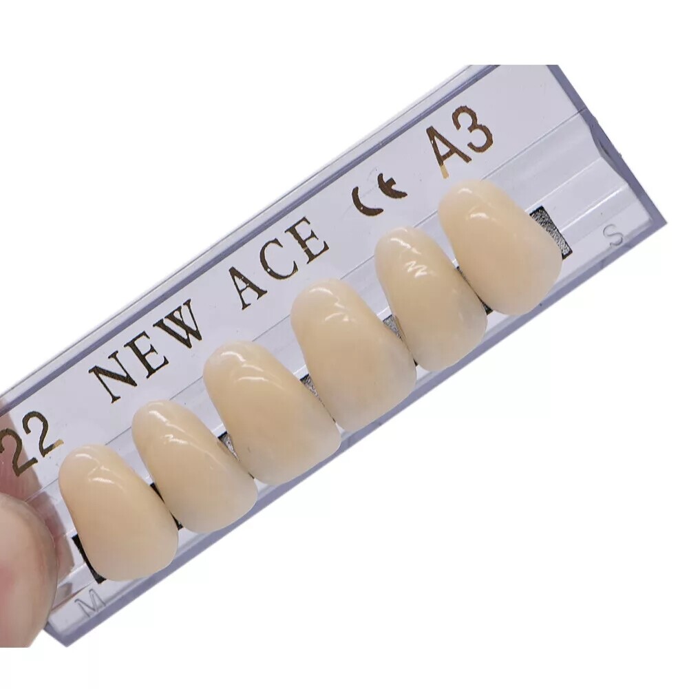 168PCS Acrylic Resin Denture Dental Upper Lower Shade A1 A2 A3 Teeth Set USA