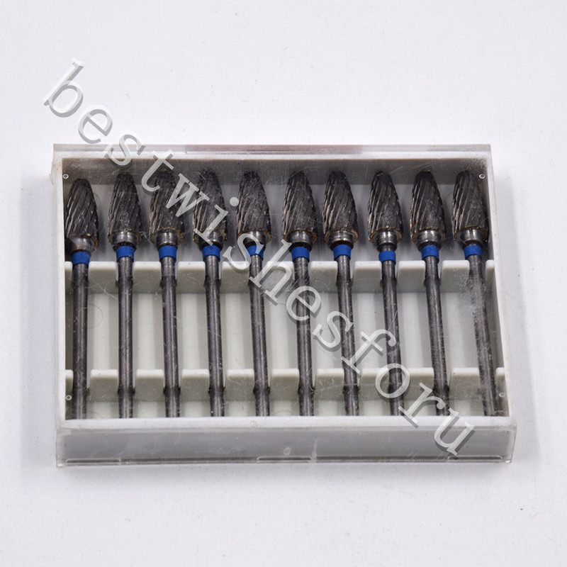 F6 2.35mm Tungsten Carbide Steel Dental Plaster Alloy Acrylic Burs Tooth Drill