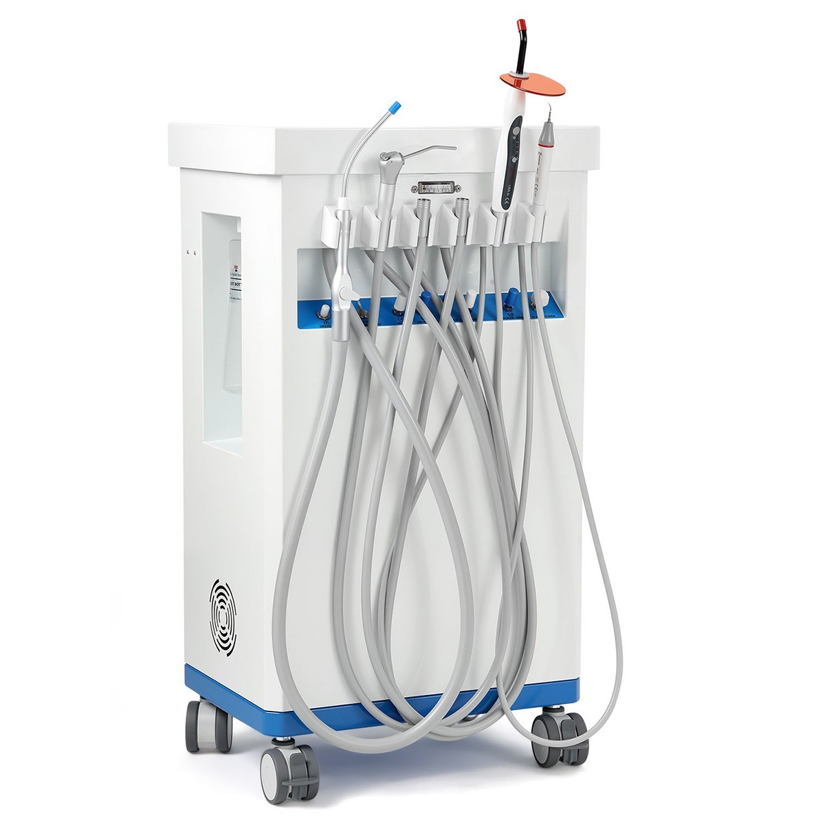 FDA Portable Dental Delivery Unit Suction Air Compressor Cart/ Handpiece kit