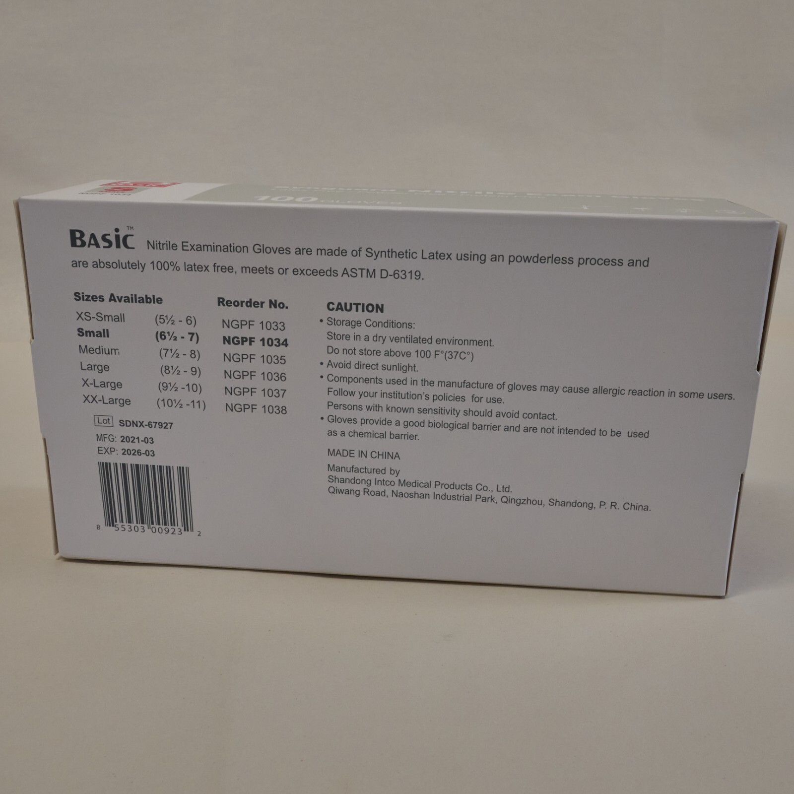 100pcs Disposable Synguard Nitrile Exam Gloves Medical Gloves Latex Powder Free