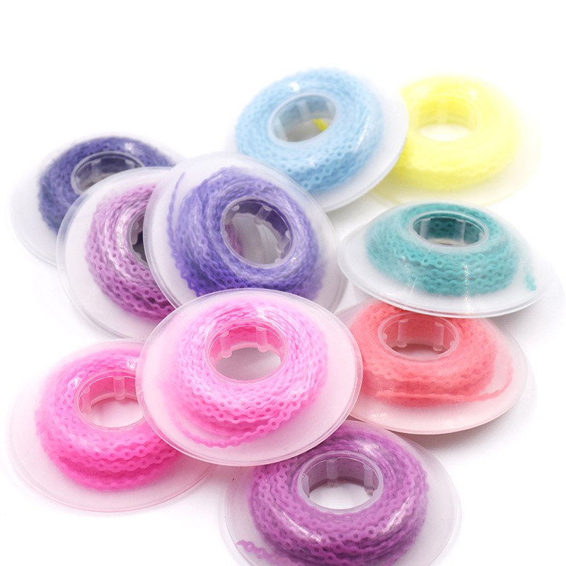 Dental Orthodontic Elastic Power Chain Rubber Braces Bands Continuous/Short/Long