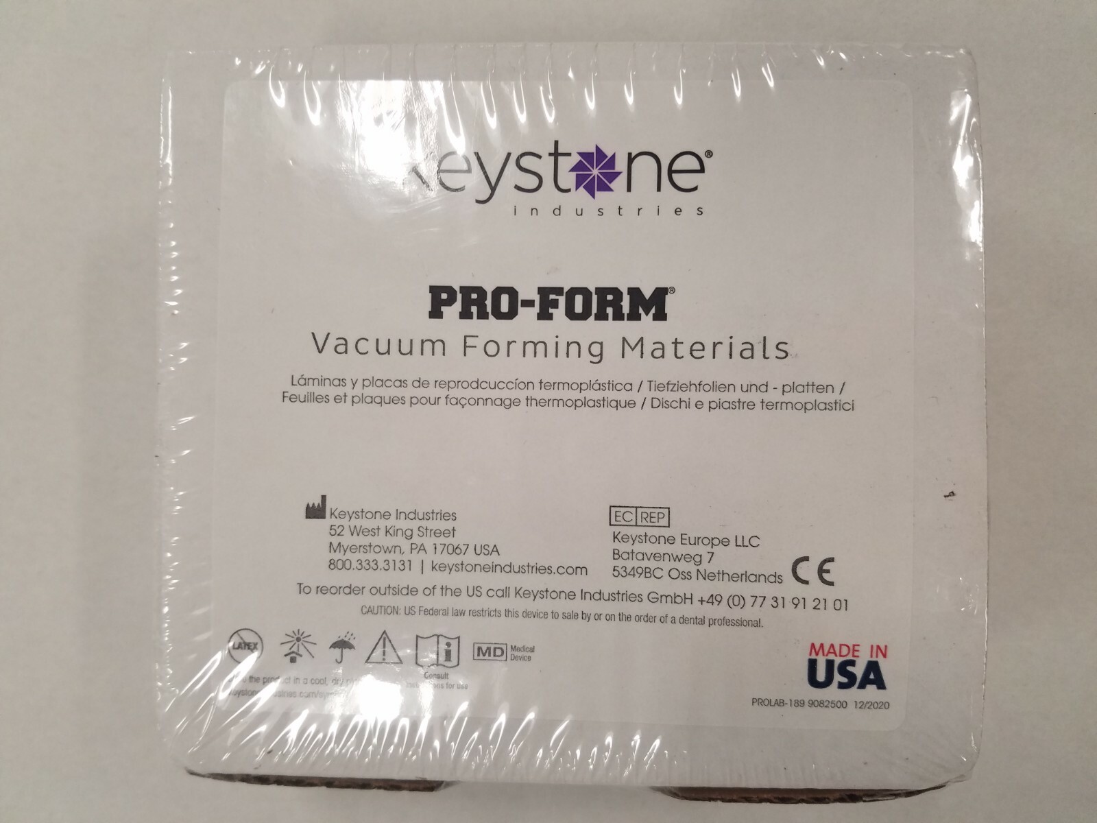 *25-Sheets* Keystone Pro-Form Vacuum Forming Material Soft EVA Clear 9596980