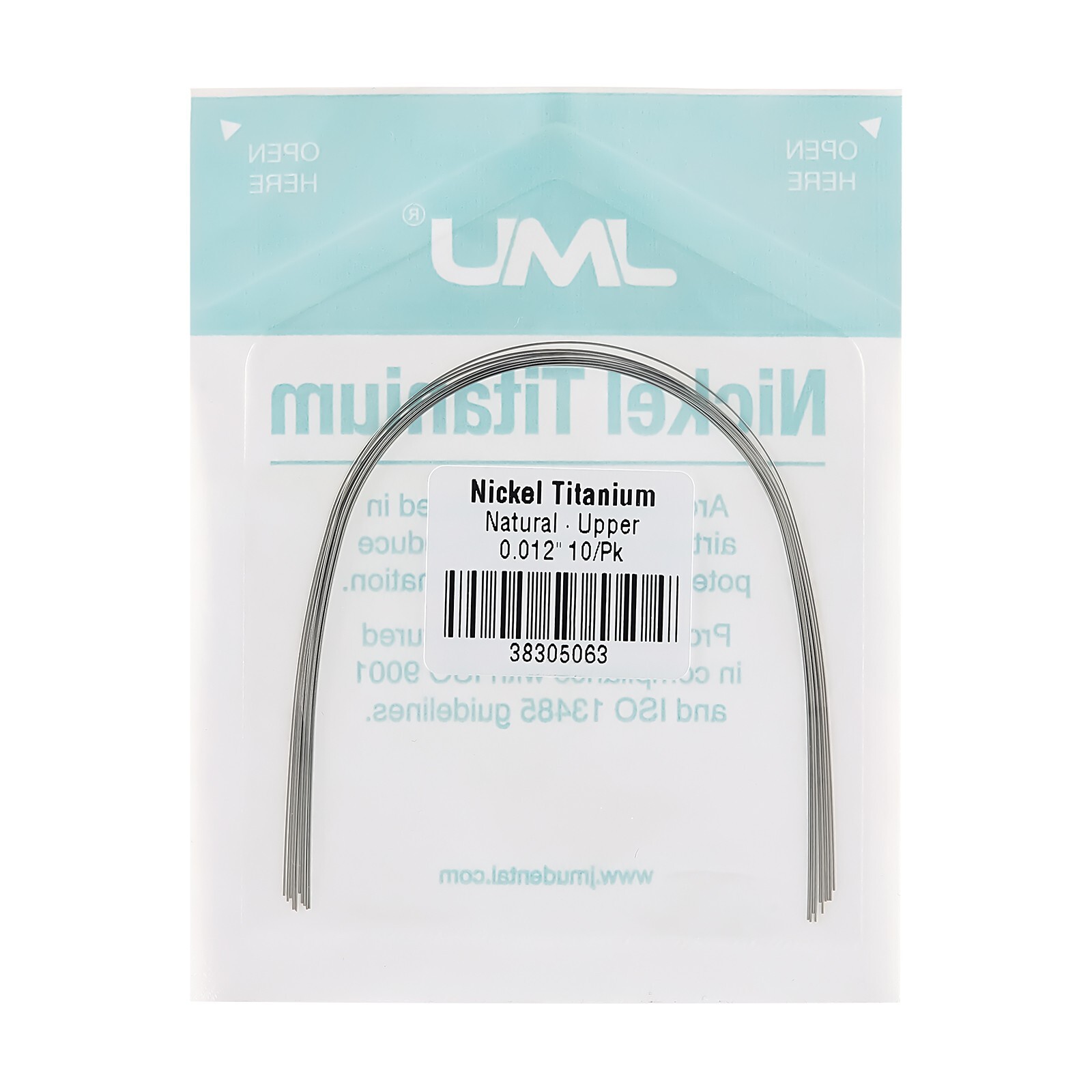 JMU 100PCS Dental Ortho NiTi Super Elastic Arch Wire Natural Round All Size