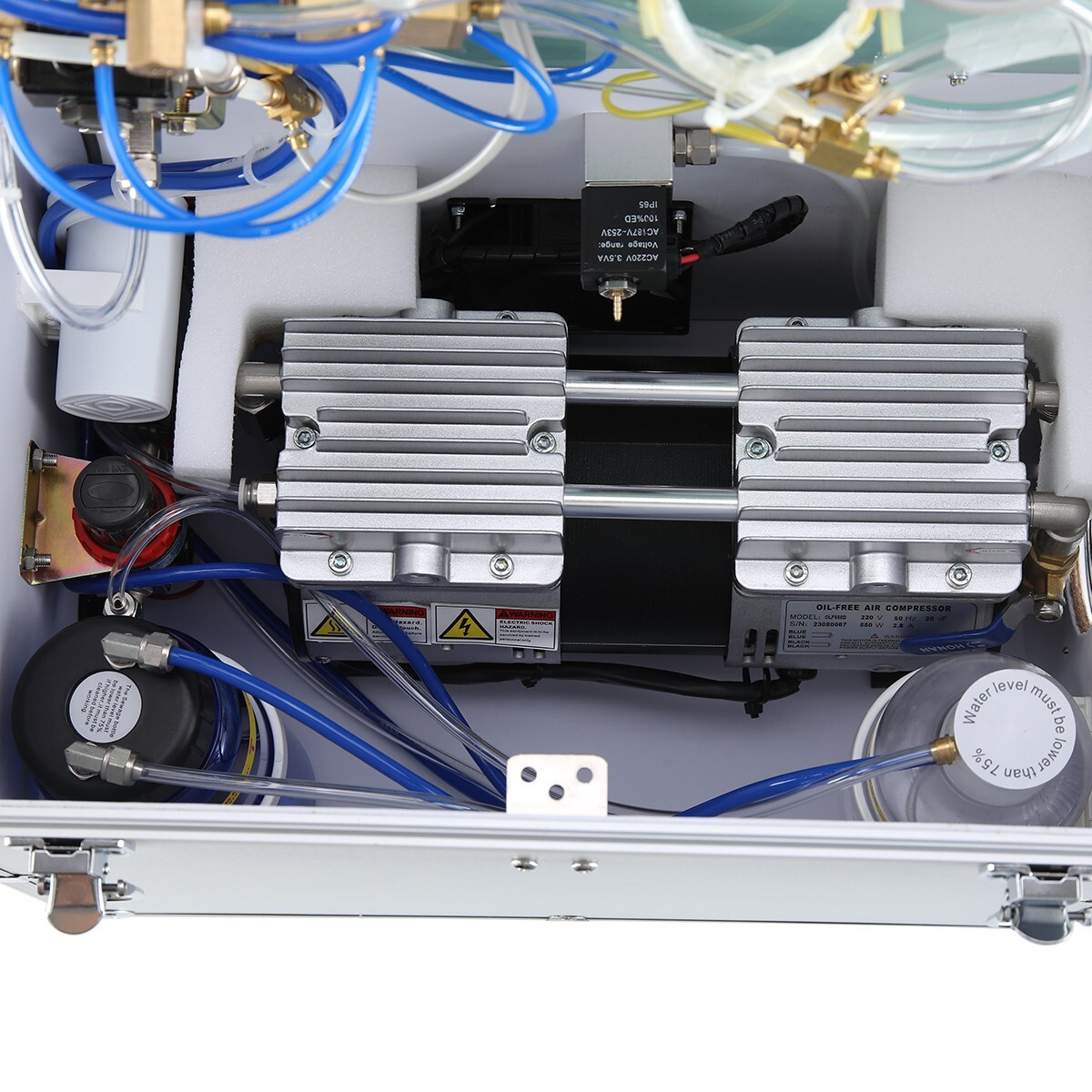 Portable Dental Mobile Delivery Unit System Air Compressor /Handpiece 4Holes