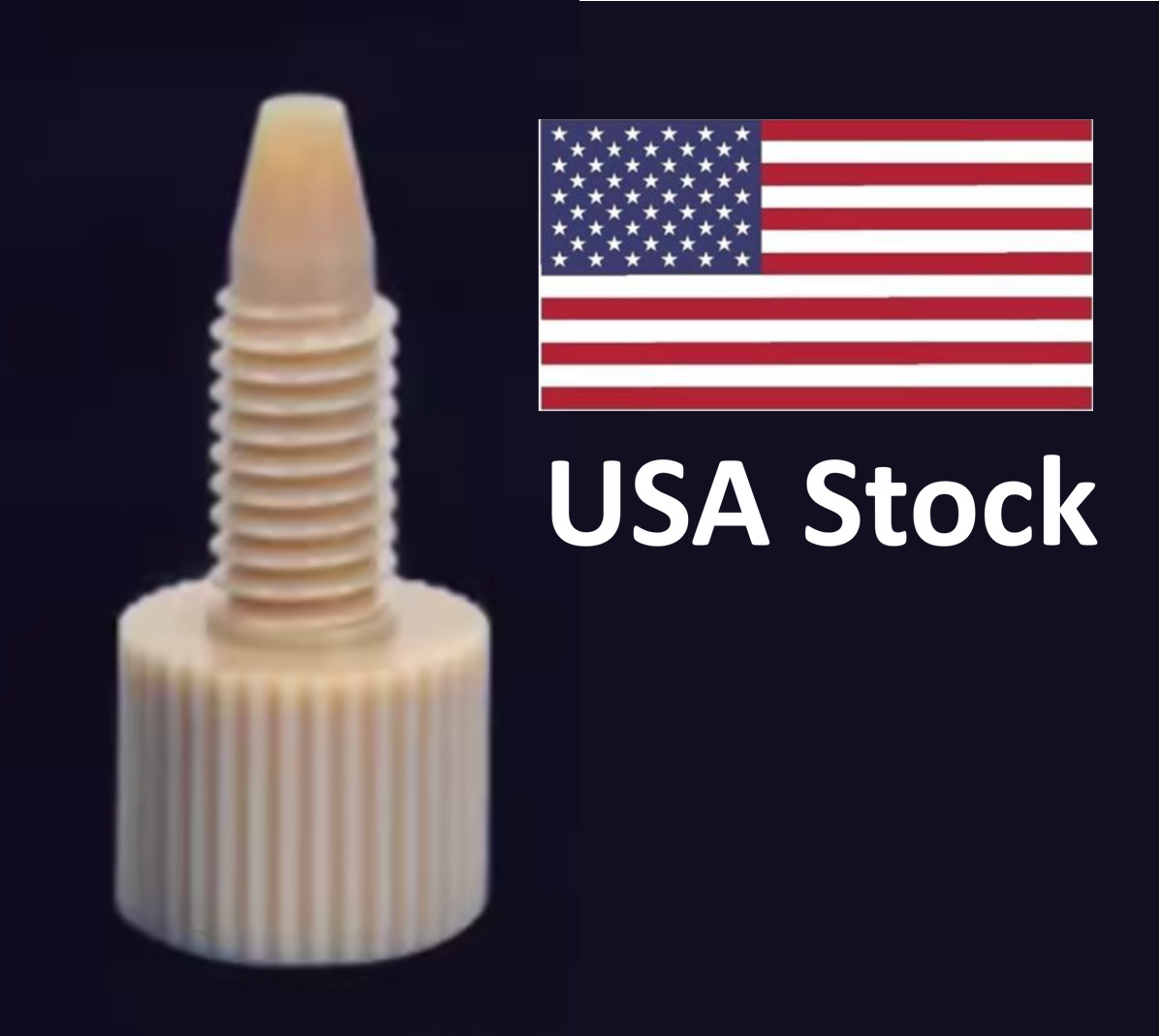 Pack of 10 Fittings for HPLC PEEK finger-tight Fitting 1/16”