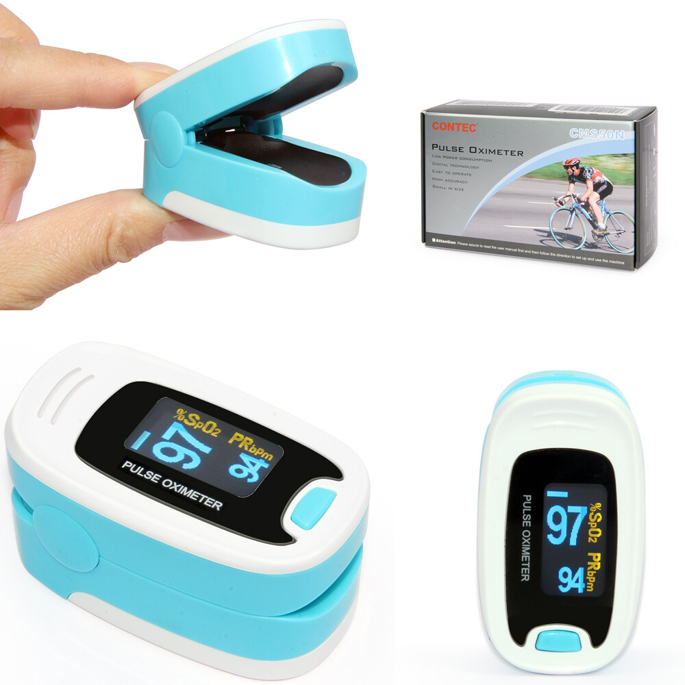 Finger Pulse Oximeter With Case Fingertip Oximetro de pulso de dedo OLED US ship