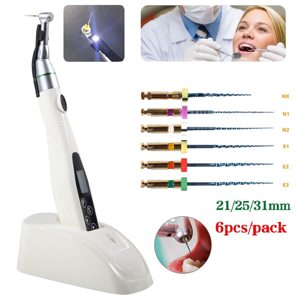 LED Dental Endo Motor 16:1 Contra Angle Root Canal Treatment Y-smart /NITI Files