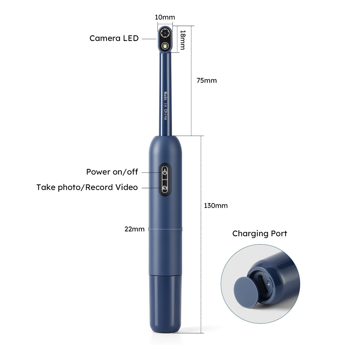 AZDENT Dental Digital Wifi Intraoral Camera Imaging 7 LEDs Automatic Focusing