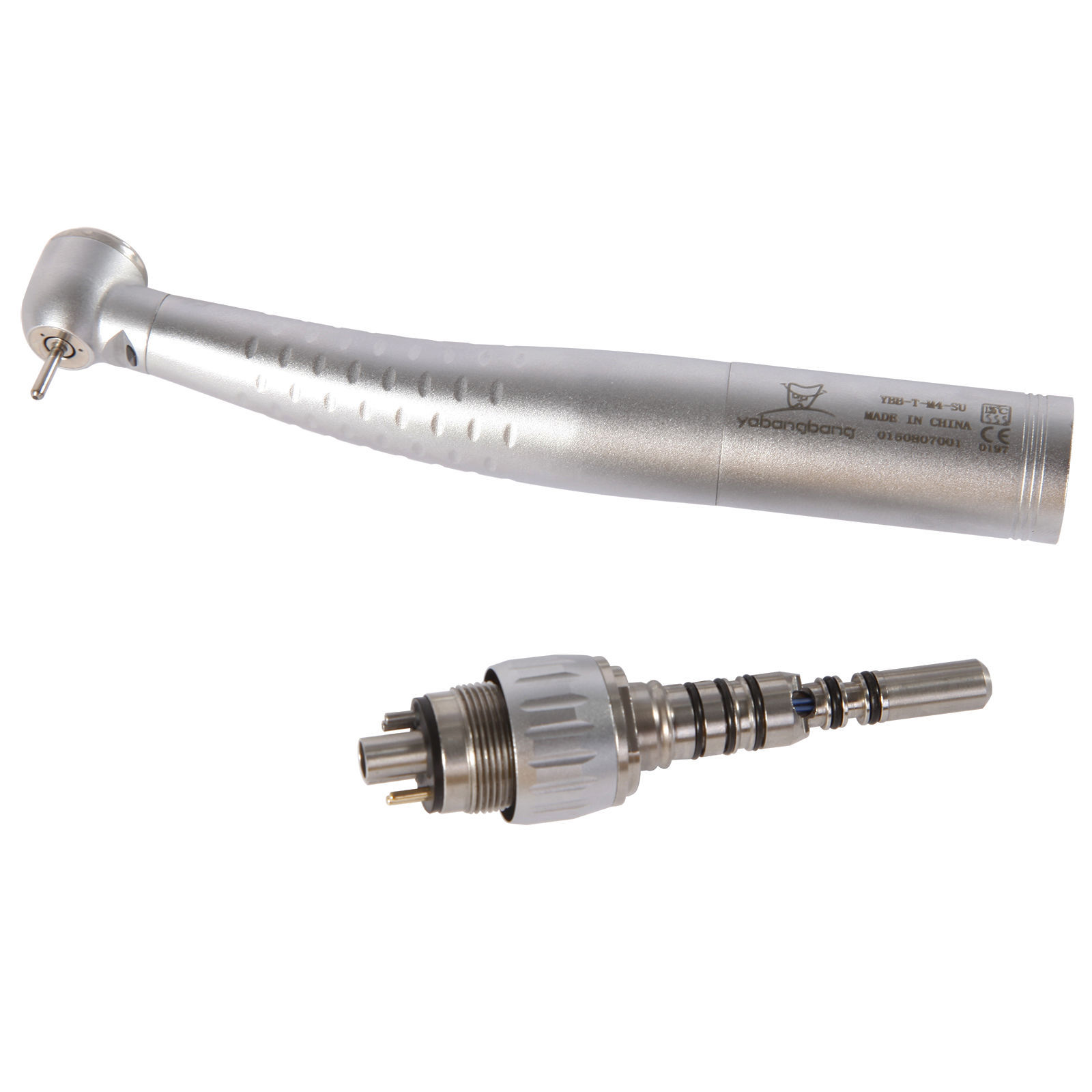 Dental LED large torque Fiber Optic High Speed Handpiece Push Button 6 Holes USA