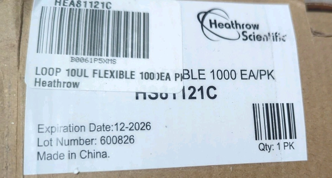 HD81121C Flexible Disposable Inoculating 10 microliter, 1000 Count (50/20 Packs)