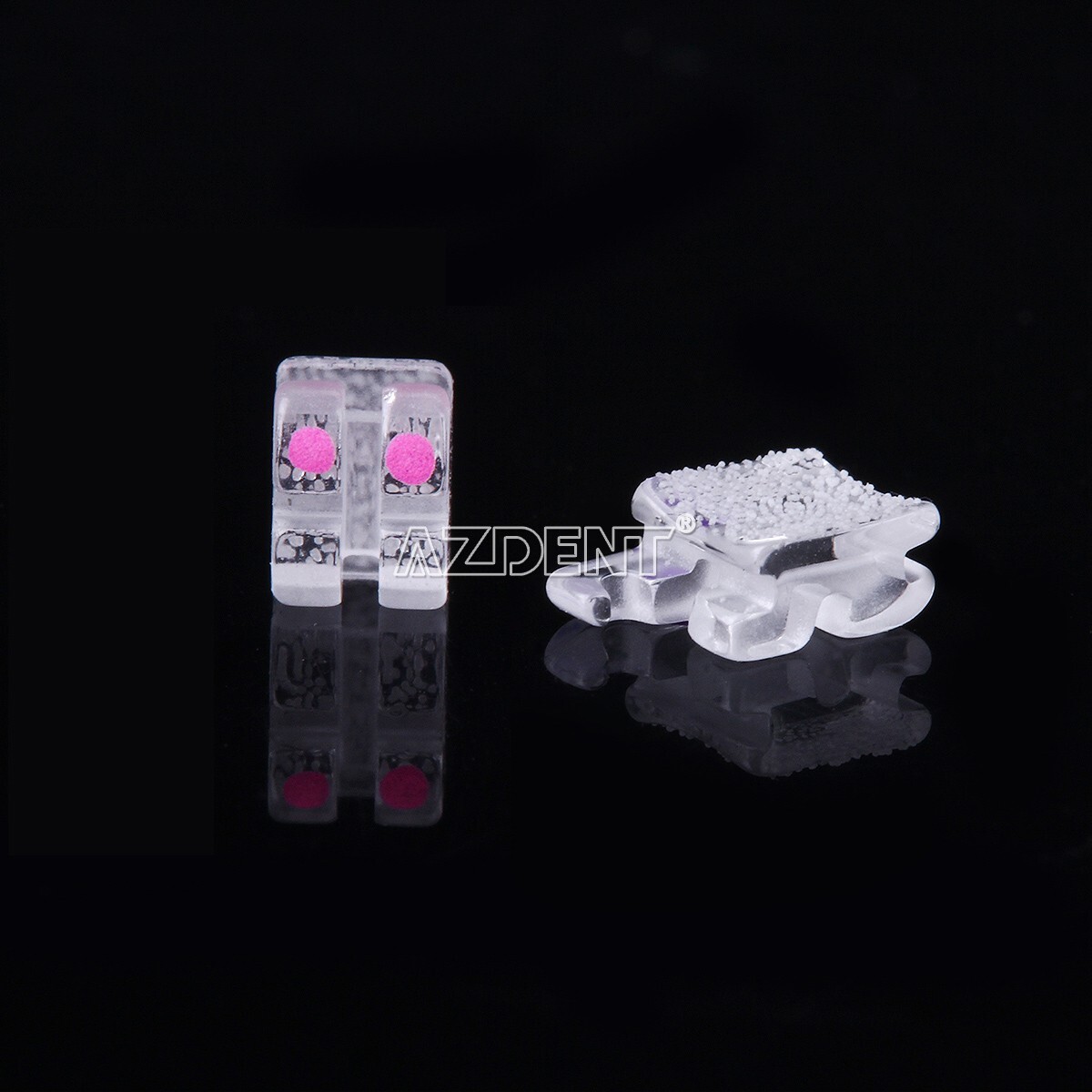 3X Brackets de Ortodoncia Dental Mini Roth.022 Ganchos 3 Zafiro Monocristalino