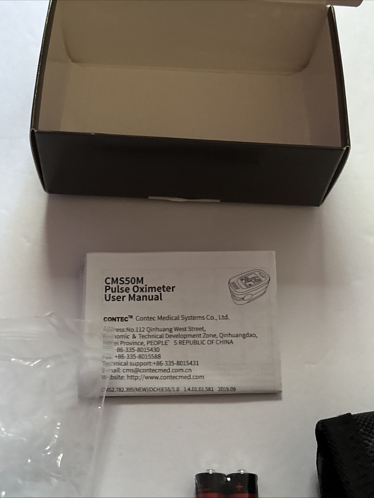 CMS50M Fingertip Pulse Oximeter Blood Oxygen Spo2/PR Monitor LED Batteries Inc.