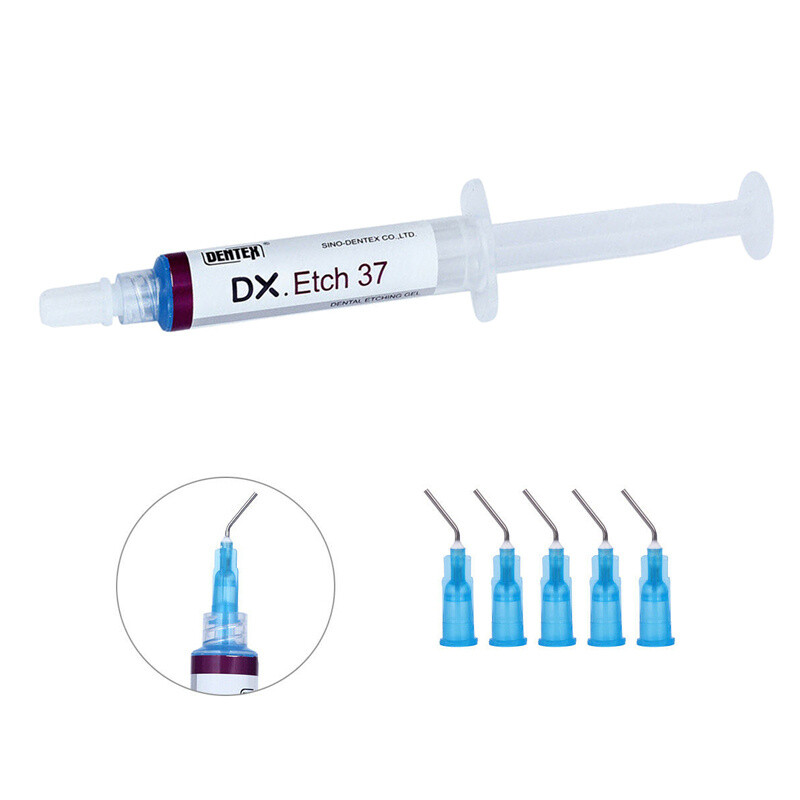 10 Pcs Dentex Dental Etching Gel 37% Acid Etchant Gel 5ml/syringe Free Shipping