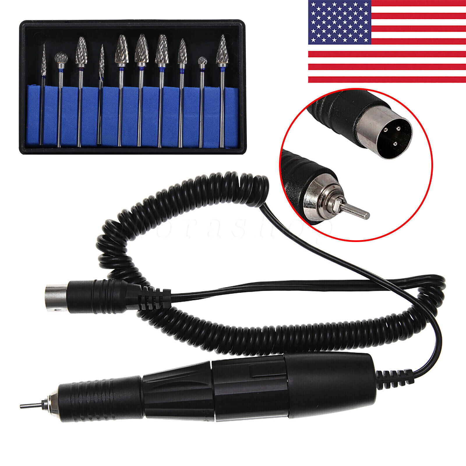 5 US Dental Ultrasonic Scaler Tip Fit DTE SATELEC EMS WOODECK Scaling Handpiece