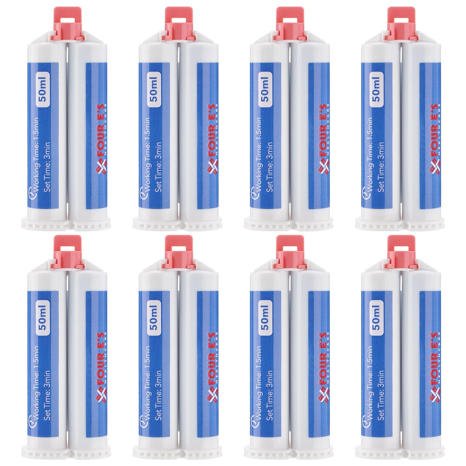 24PCS Dental Impression Material VPS Heavy Body Fast Putty Set 50 ml Cartridges