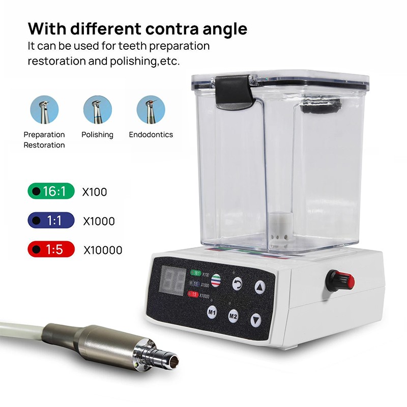 Dental Electric Micromotor Polishing Unit + 40K rpm Motor Handpiece Water Supply