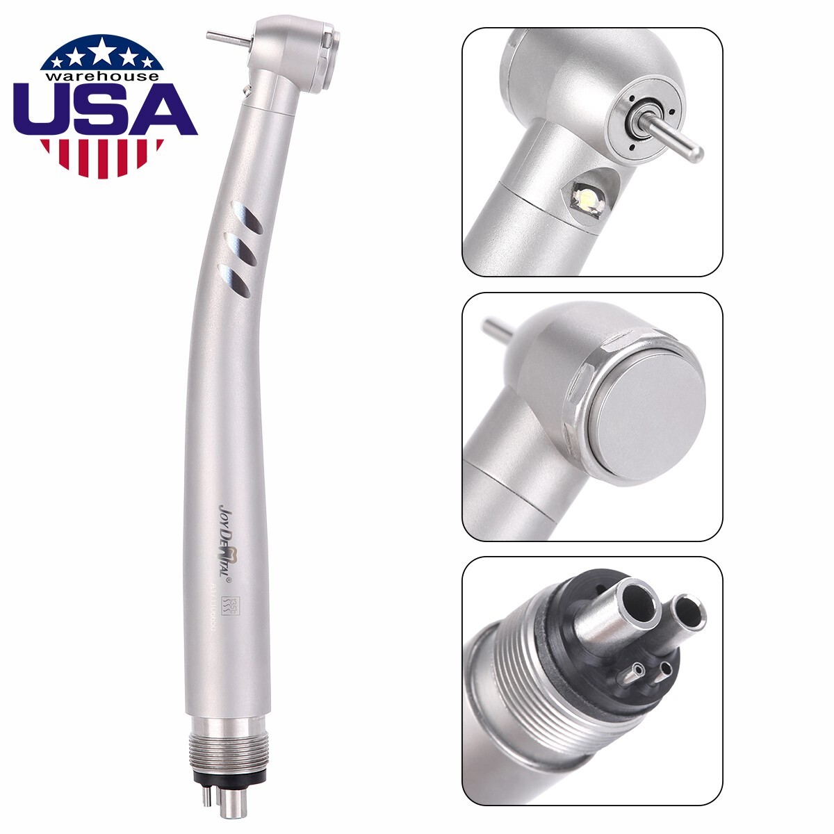 Dental LED E-generator High Speed Handpiece/Handpiece Tubing Adapter 4 to 2 Hole