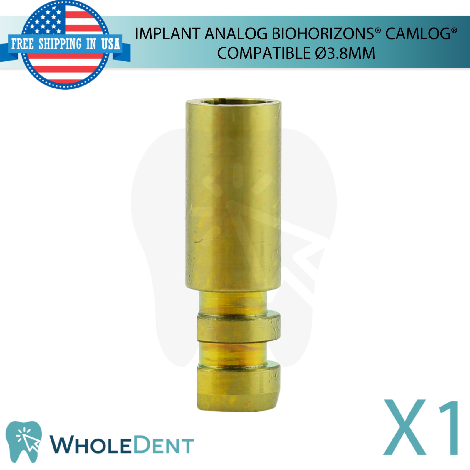 Dental Fixture Analog BioHorizons® CAMLOG® Compatible Ø3.8mm Platform Lab