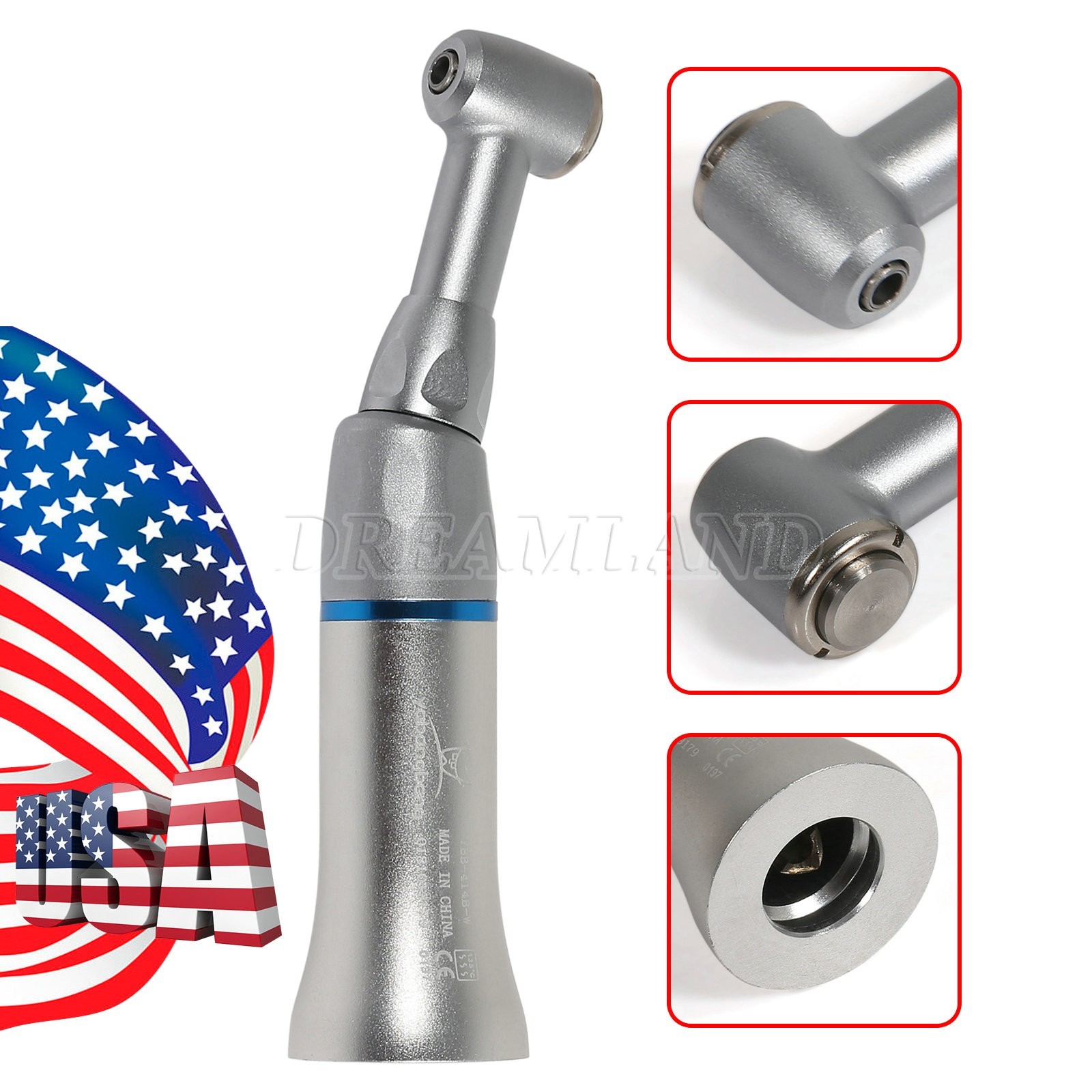 NSK Style Dental Low Slow Speed Handpiece Contra Angle Push Button E-Type FDA US