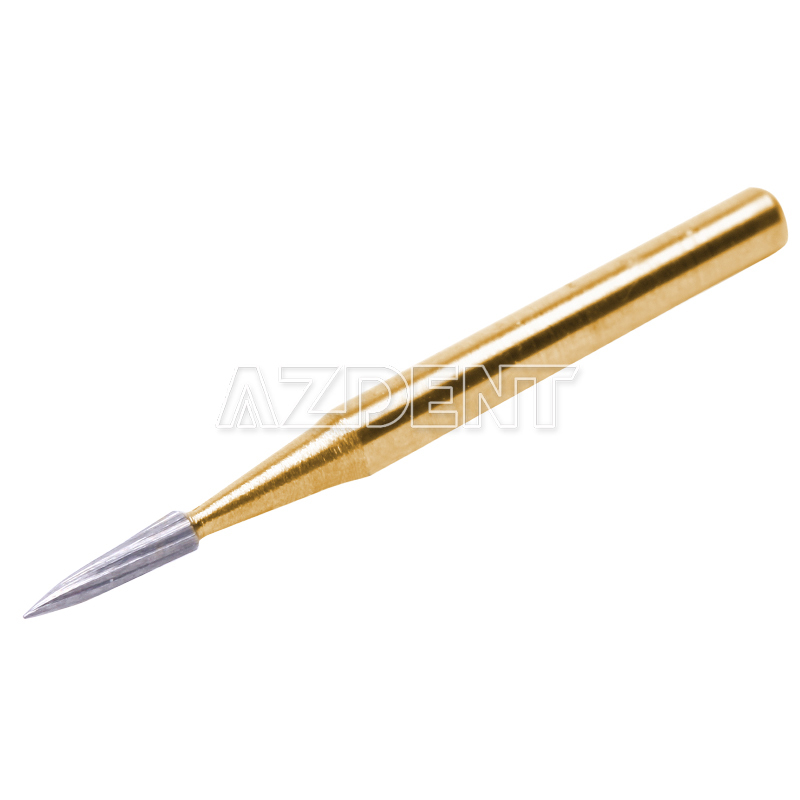 Dental Tungsten Carbide Gold Burs Trimming & Finishing & Polishing Flame FG7901