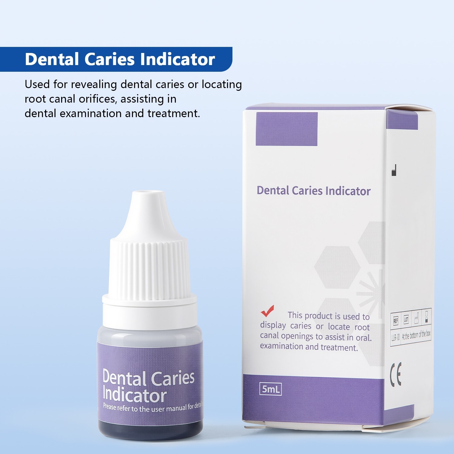 5ml Pack Caries Indicator Dye Dentin Caries Detector Locating Root Canal Orifice