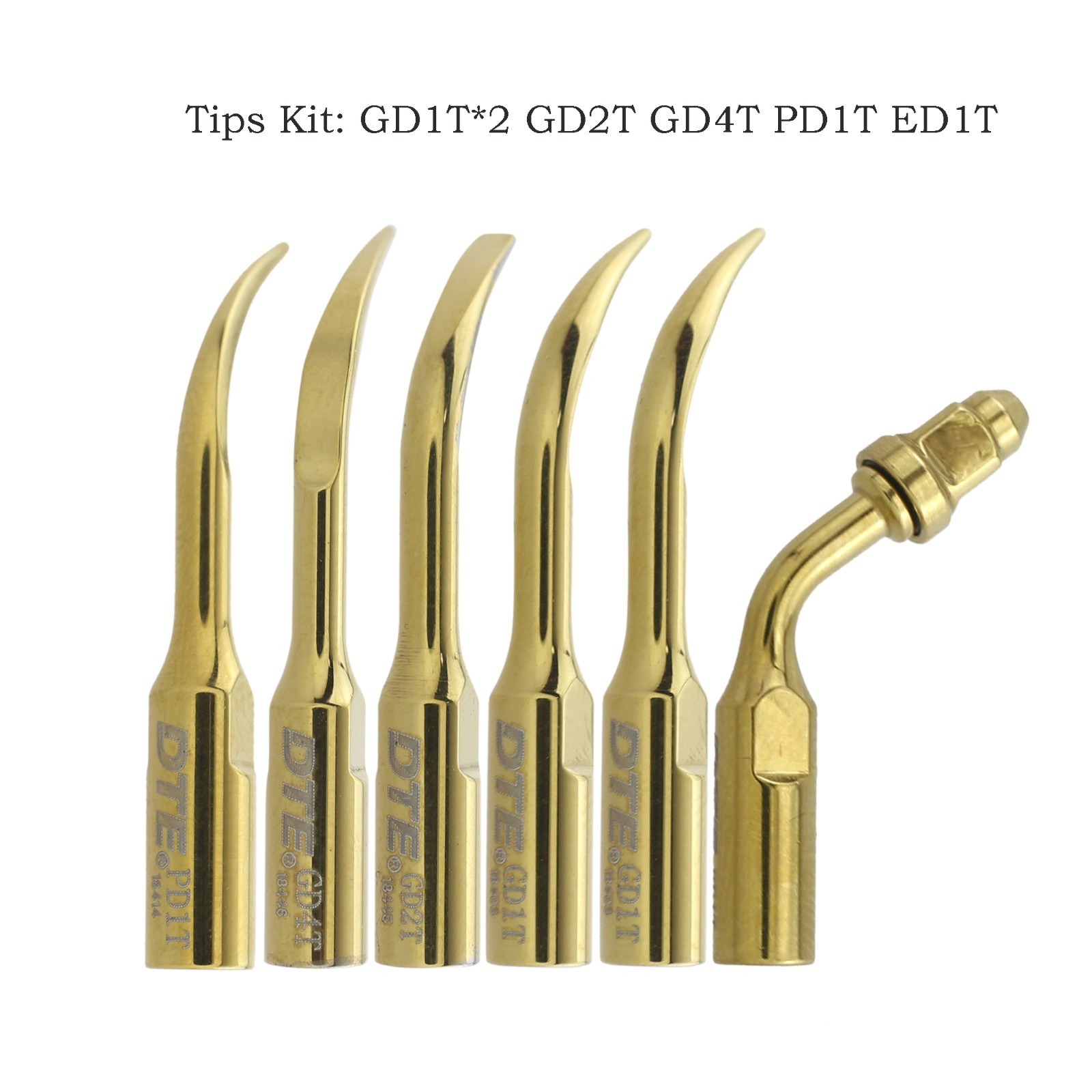 Woodpecker Dental Ultrasonic Scaler LED Handpiece DTE UDS Tips G1 P1 GD1 PD1