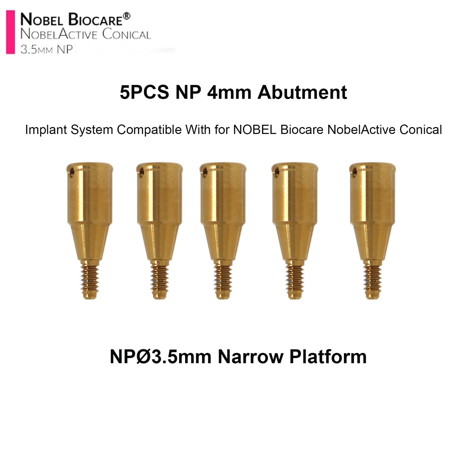 US Overdenture For Nobel Active NPØ3.5mm Locator Abutment Male Caps Inserts Tool