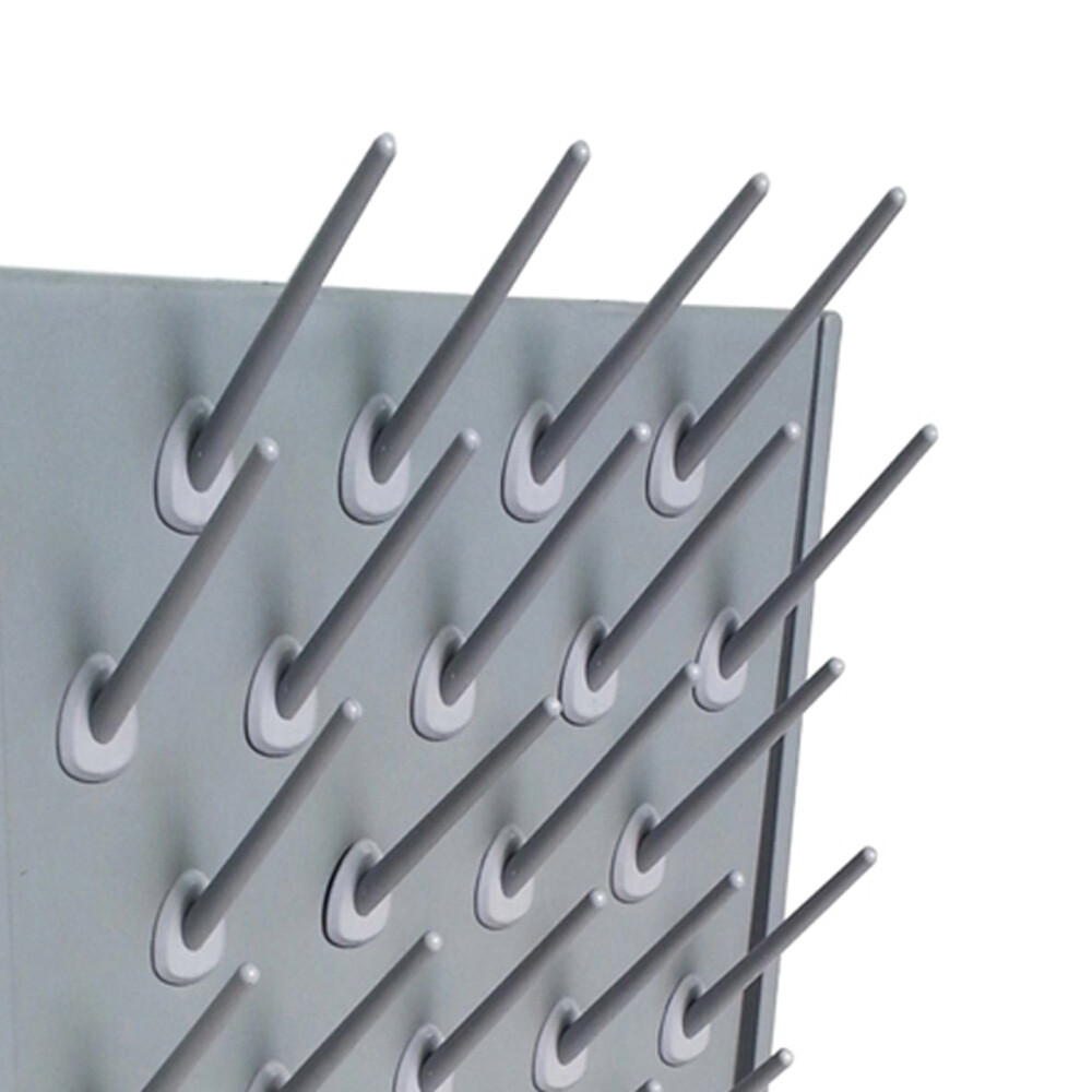Lab Science Supply Drying Rack 27 Pegs Cleaning Equipment Drying Frame Hanger.