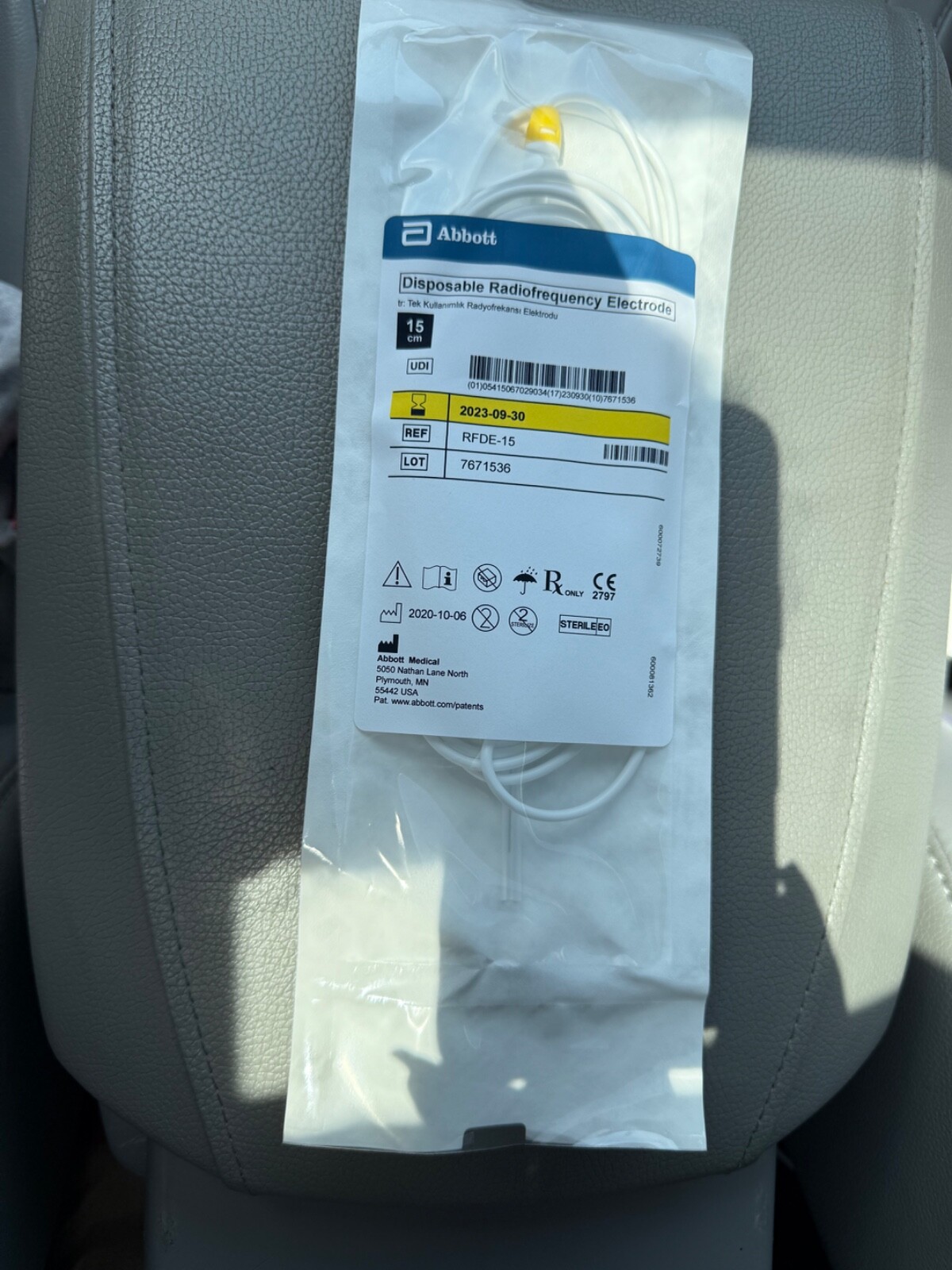 NeuroTherm Disposable RadioFrequency SINGLE Electrode RFDE-15- Abbott
