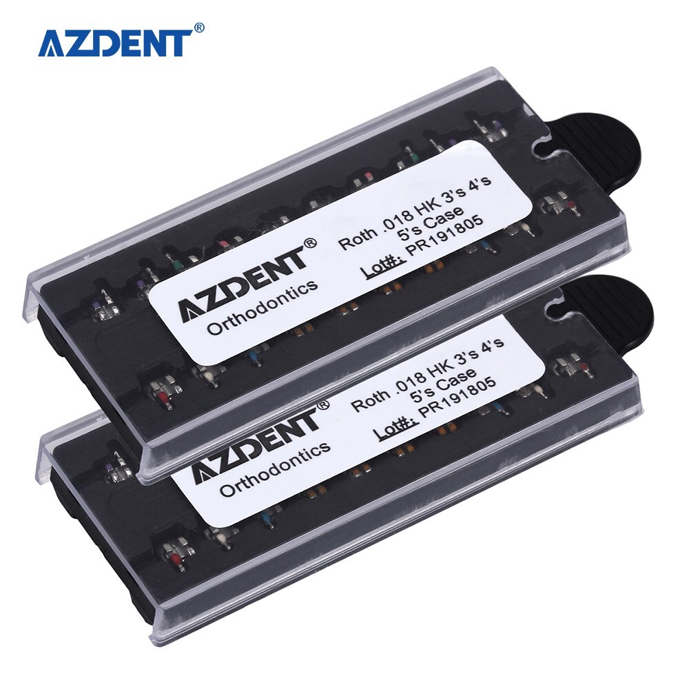 AZDENT Dental Ortho Monoblock Brackets Braces Mini Roth .018 Hooks 3-4-5