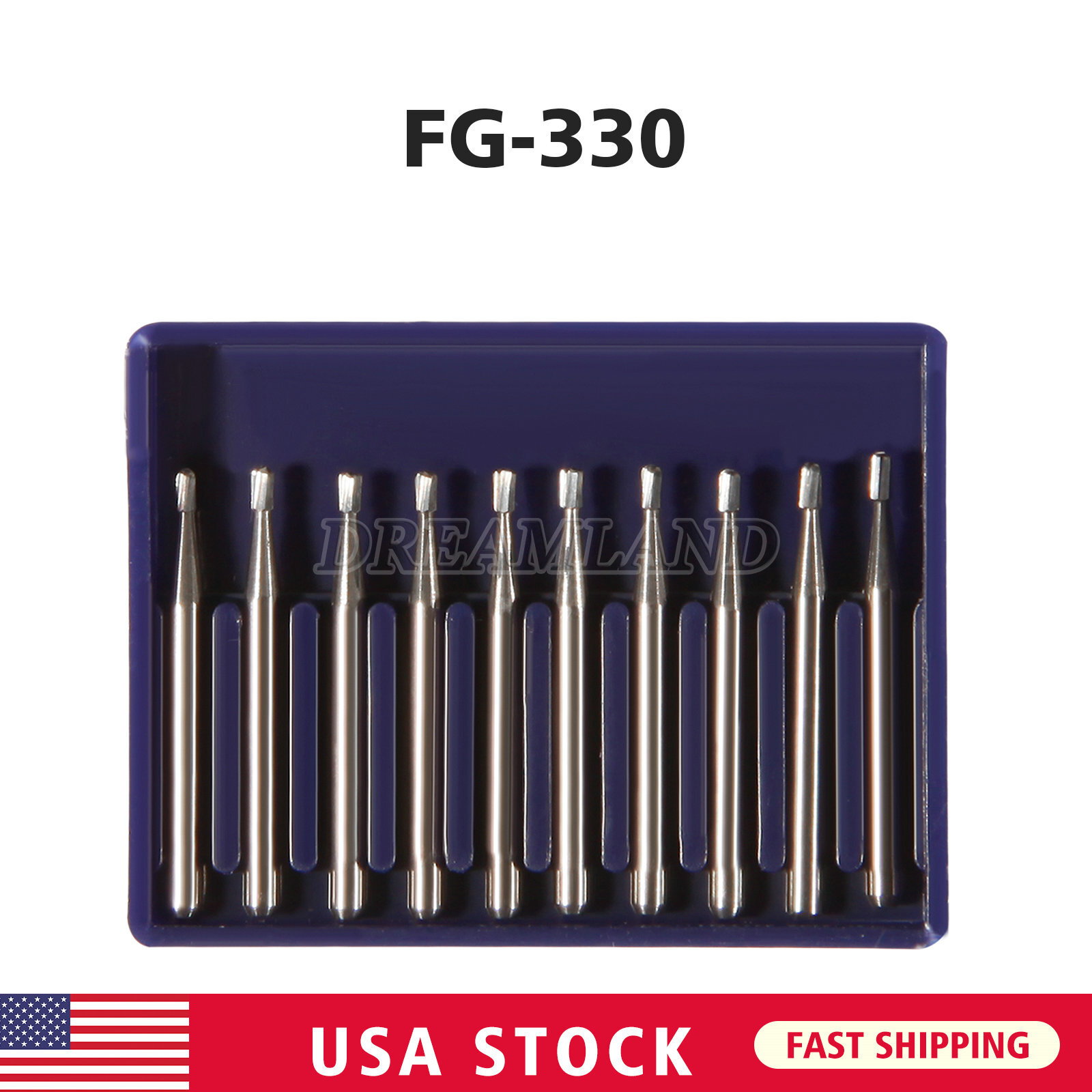 USA Dental Carbide Burs FG Round 19mm/Surgical Burs 25mm 40 Types For High Speed