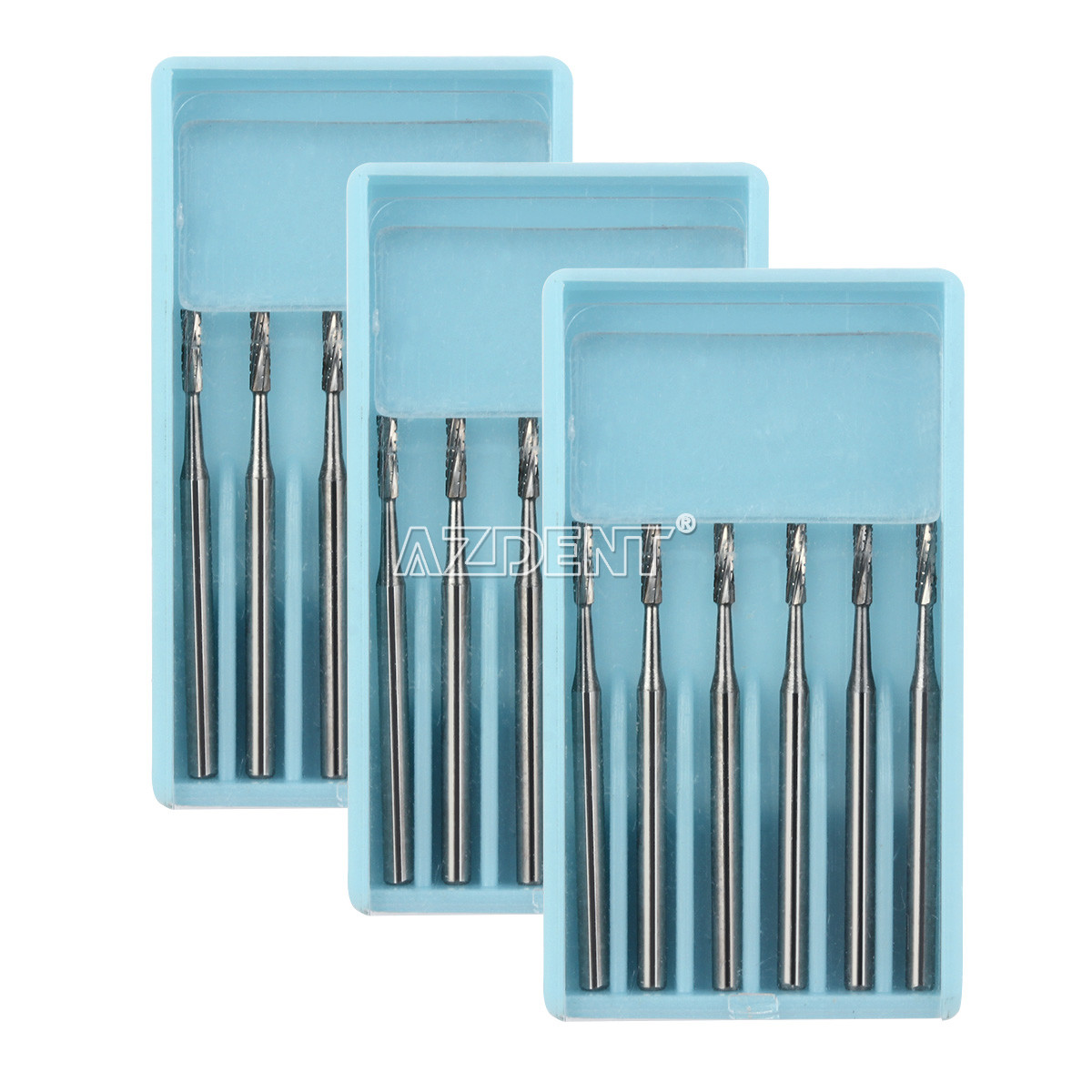 6PCS /caja FGOS dental quirúrgico carburo fresas longitud 25 mm FG-557XL AZDENT
