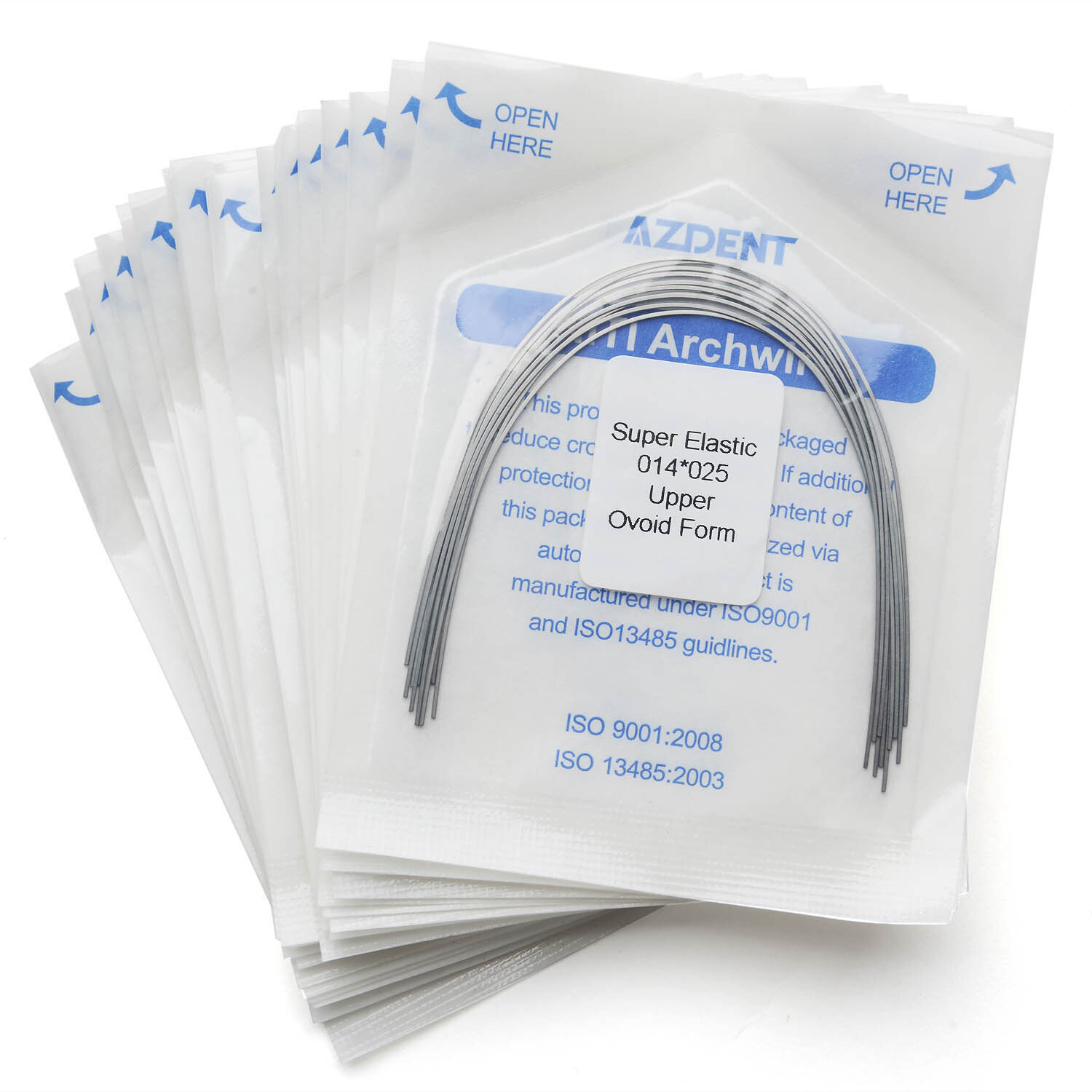 AZDENT Dental Orthodontic Super Elastic Niti Arch Wire Rectangular Ovoid Form