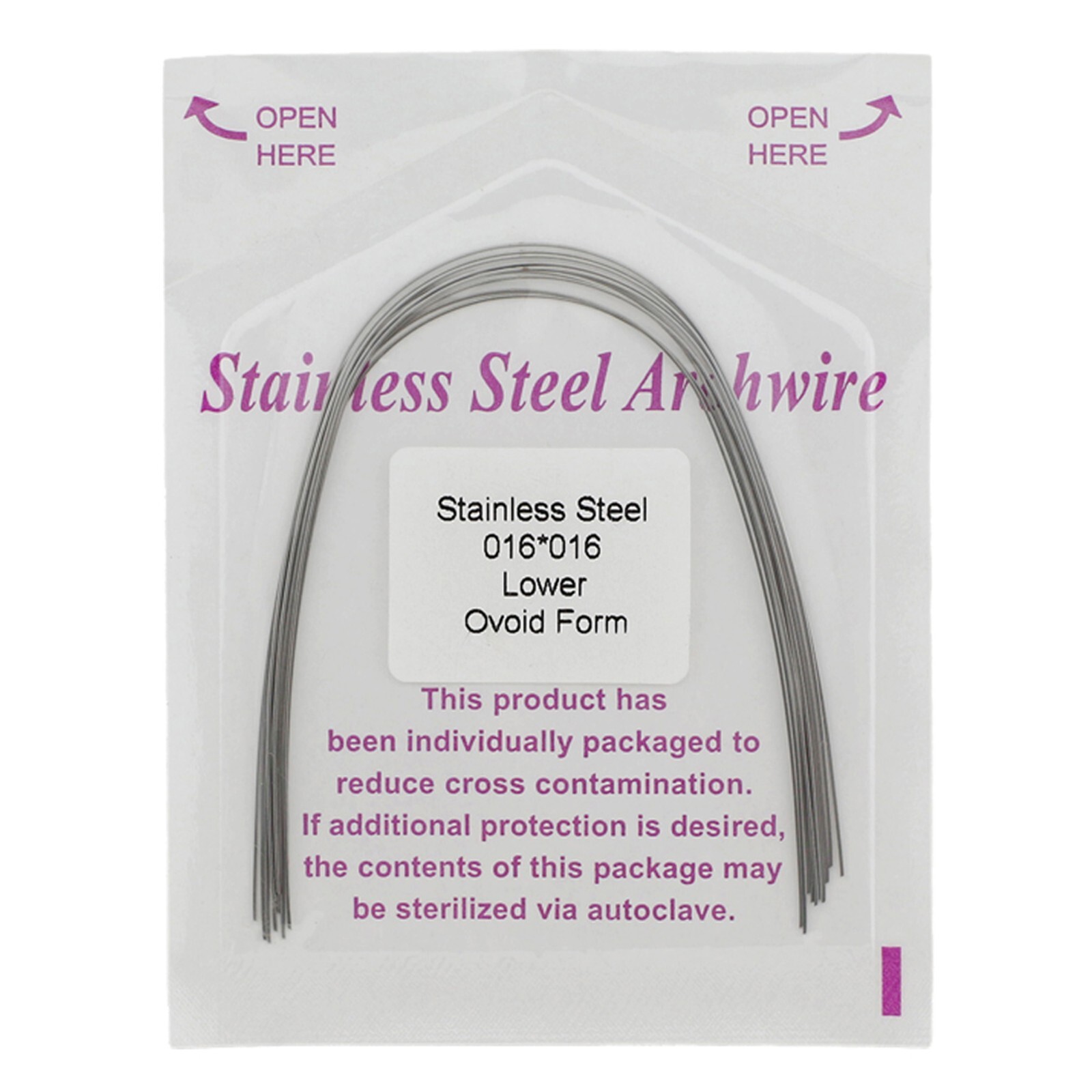arcos de ortodoncia Orthodontic Arch Wire NiTi Stainless Steel Acero Inoxidable