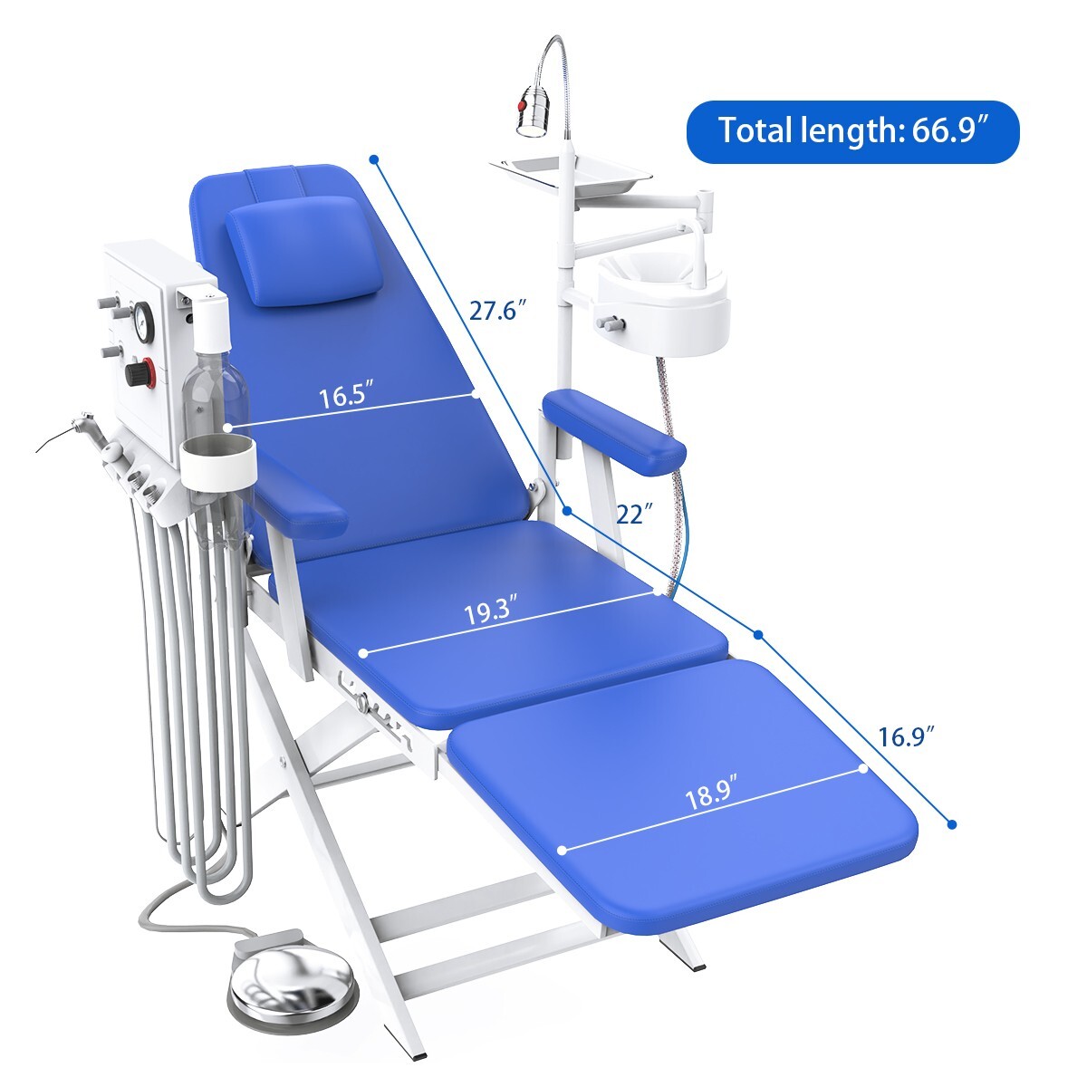 Dental Unit Chair Computer Controlled DC Motor/Portable Dental Chair PU Leather