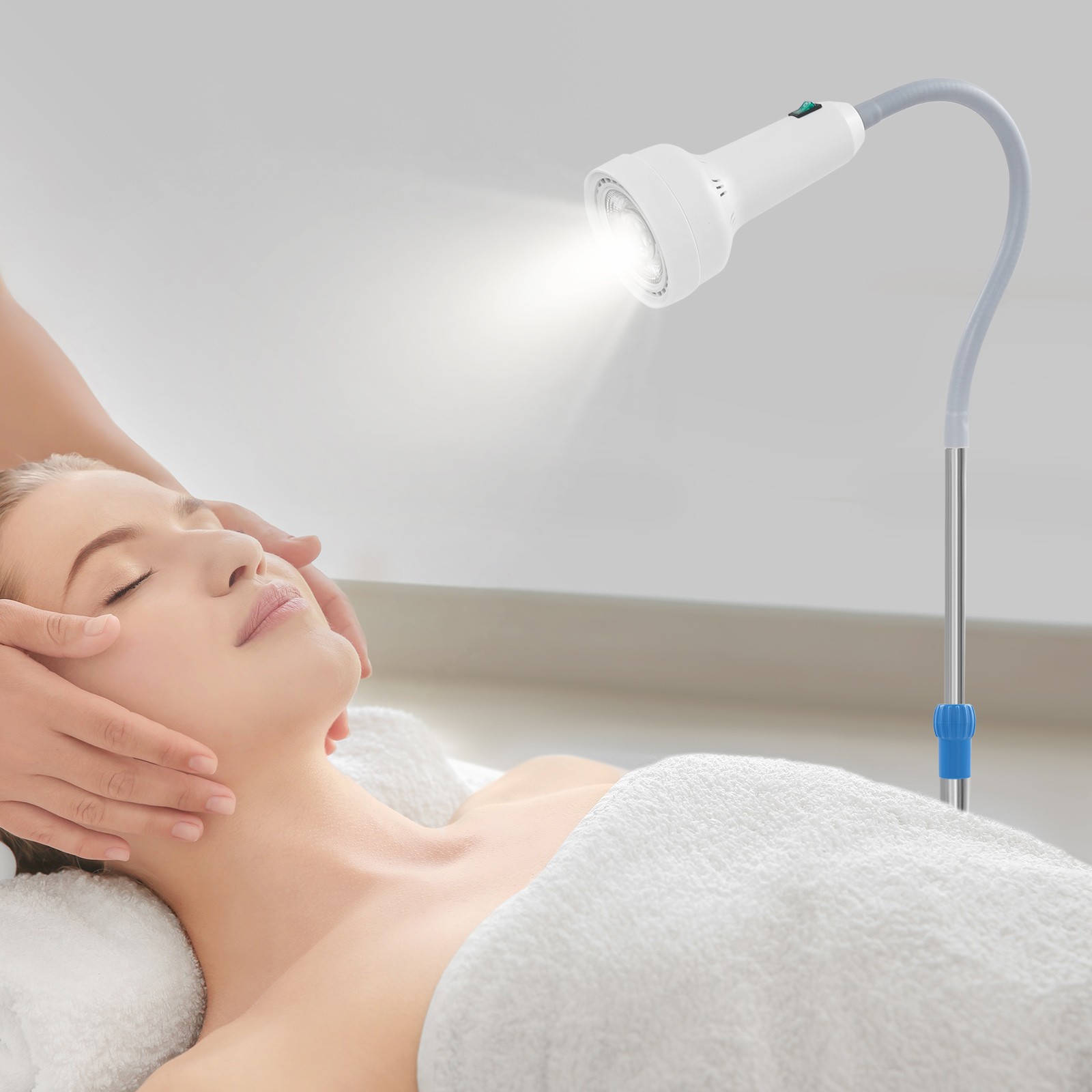 30W Adjustable Height LED Examination Light Floor Standing Examination Lamp 360°