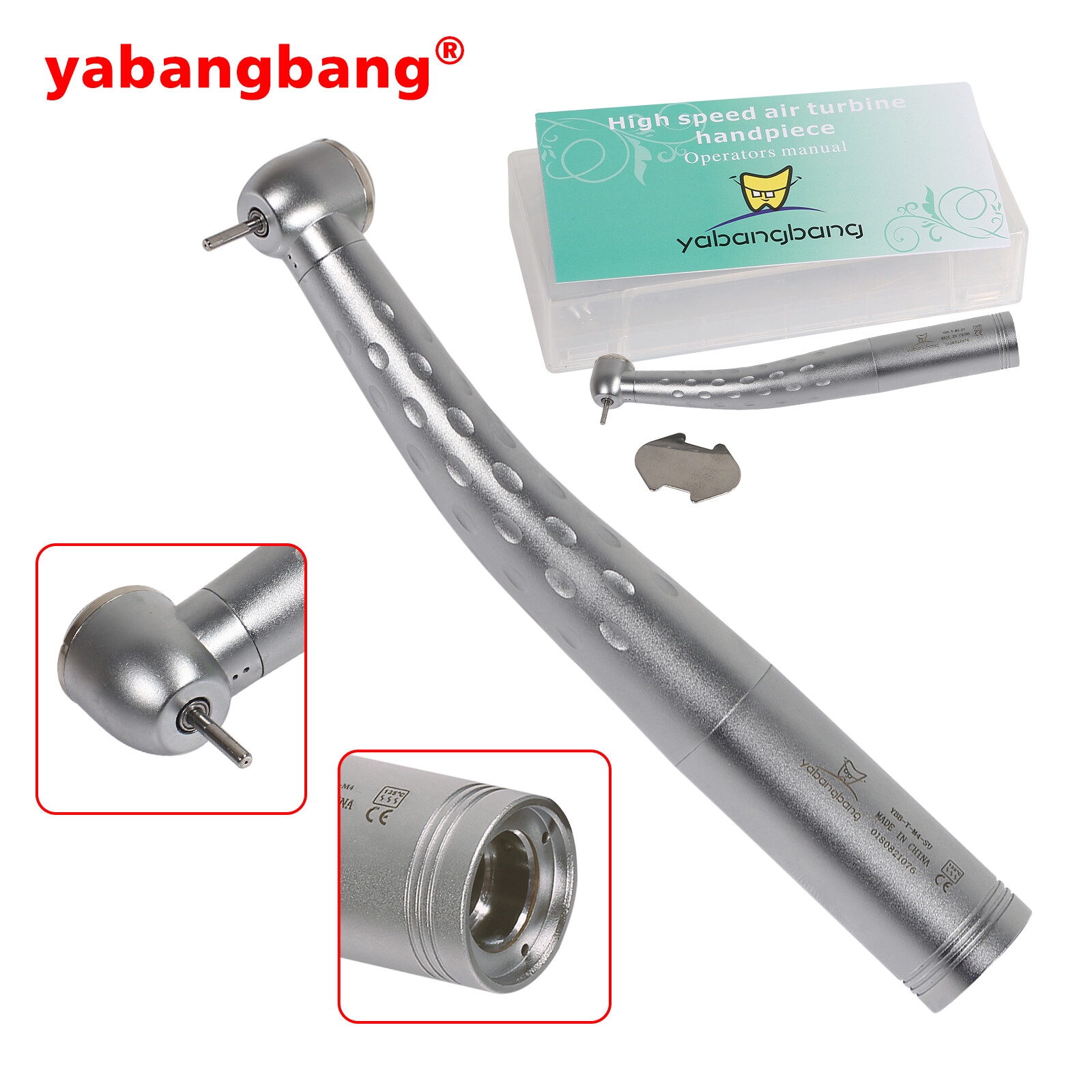 Dental High Speed Handpiece Torque Head Single Spray for Kav Coupling / Rotor