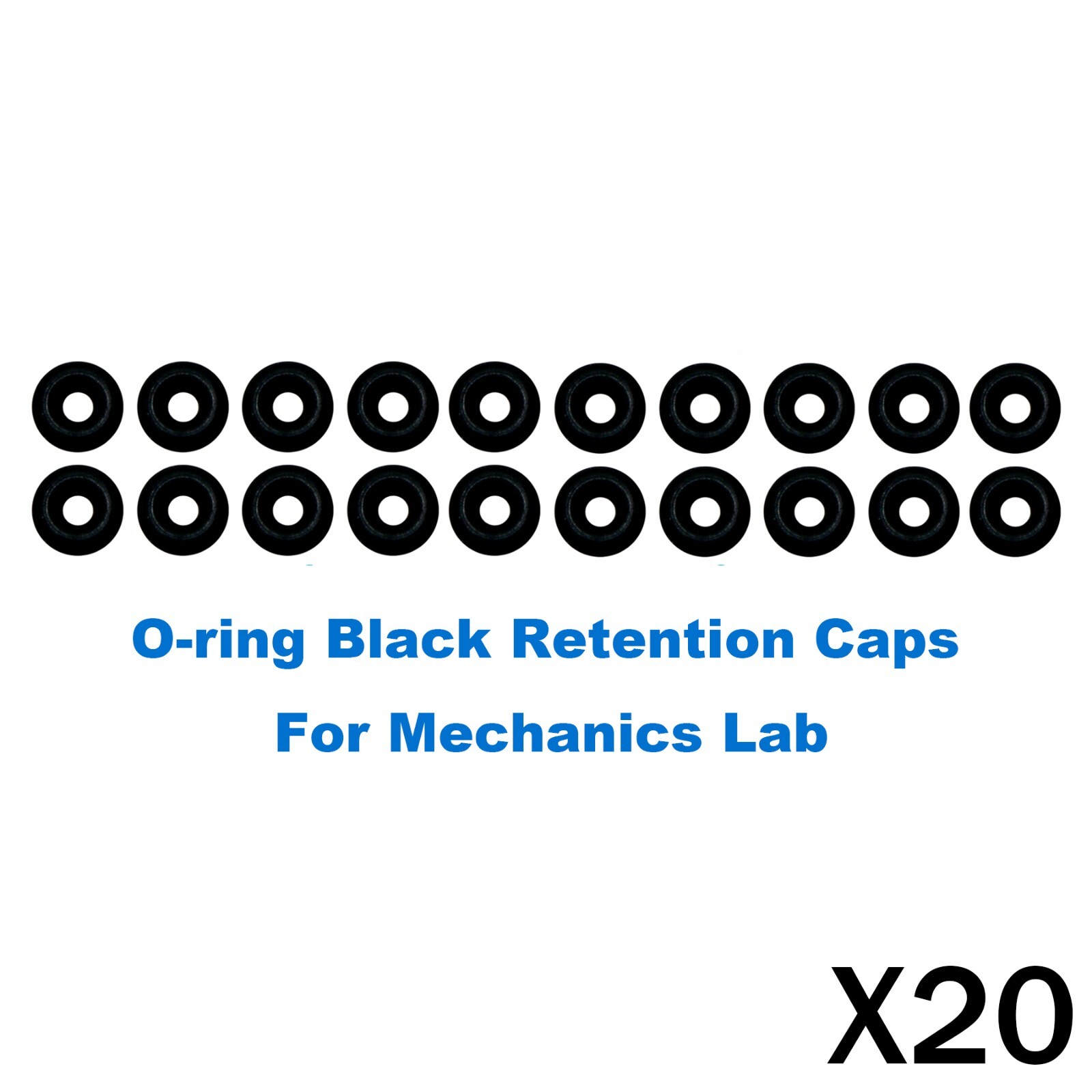 20Pcs Dental O-Ring Kit fits Hiossen for Overdenture Ball Attachment Abutment