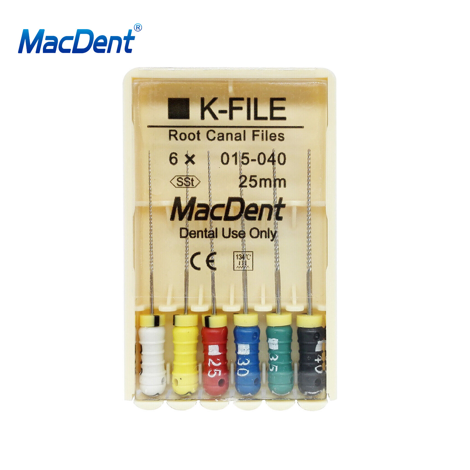 10 Packs Dental Endo Root Canal Files Hand Use K-Files Stainless Steel 21mm/25mm