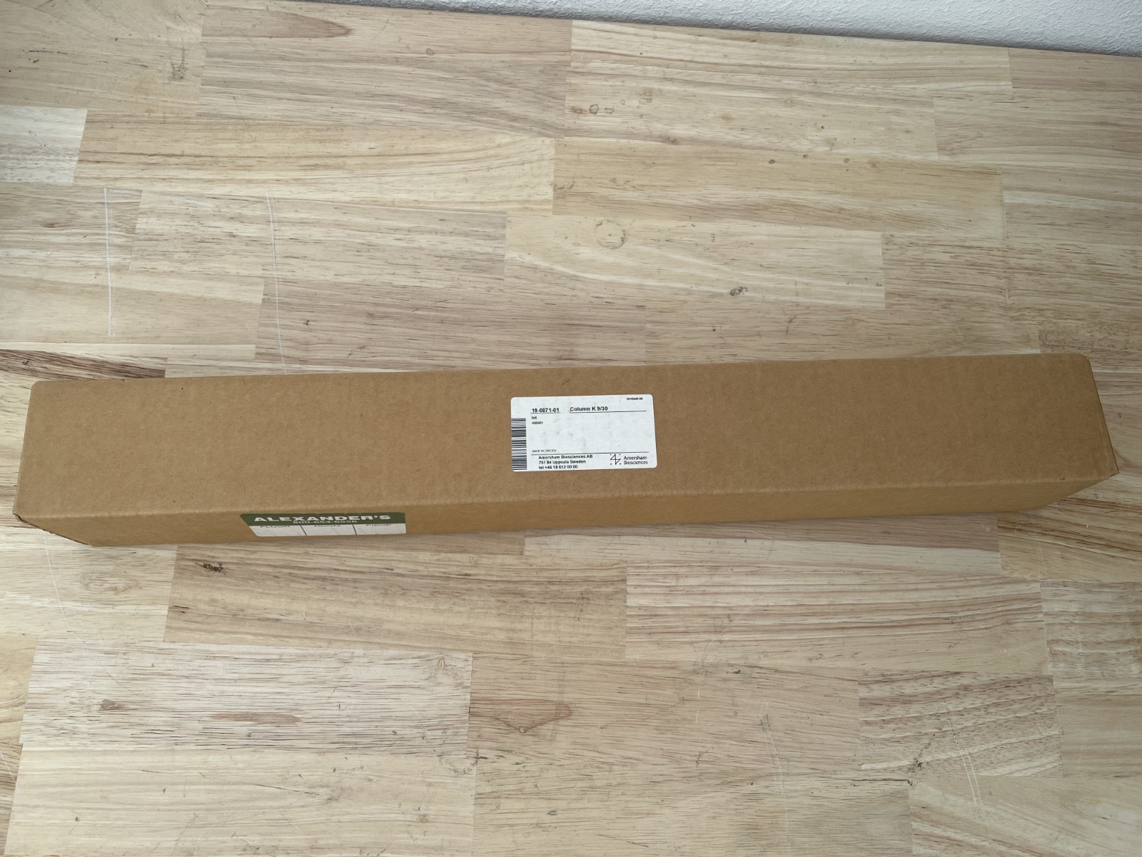 Amersham Biosciences AB Chromatography Column 19-0871-01 Column K 9/30
