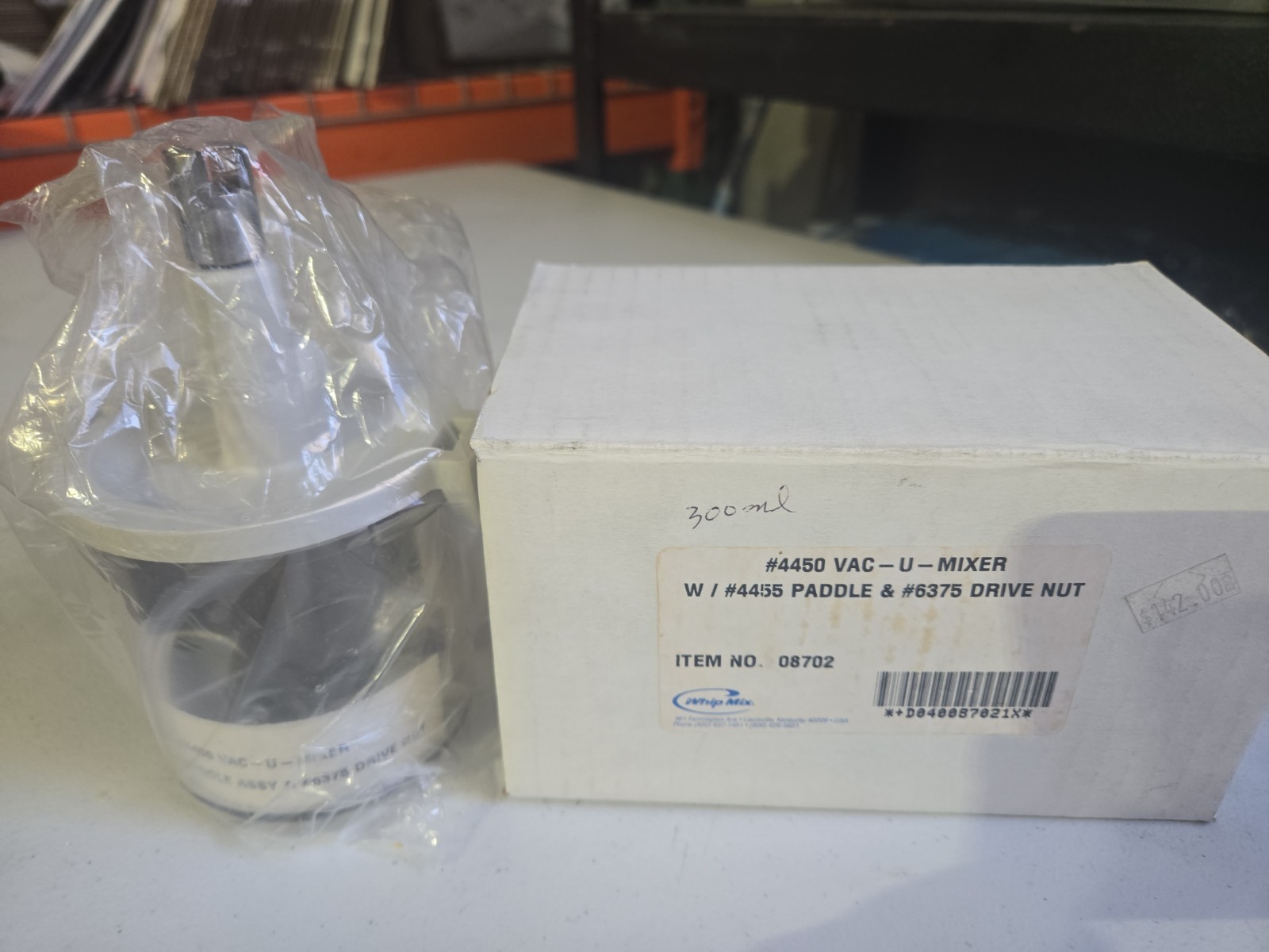 Whip Mix Vac-U-Mixer #4450 Plastic Bowl (3 in / 300 mL)
