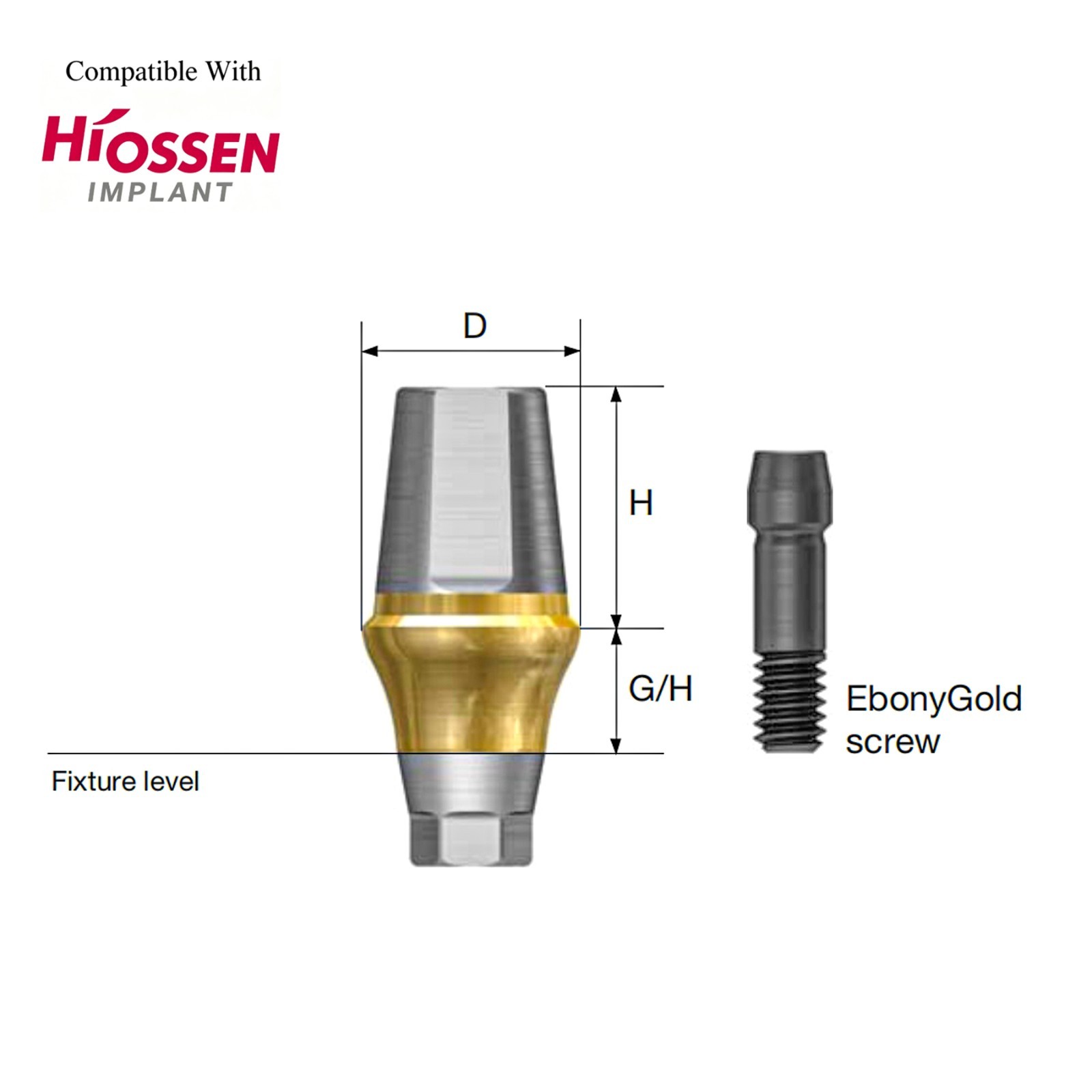 US Dental Titanium Hex Regular Straight Transfer Abutment Fit Osstem Hiossen TS