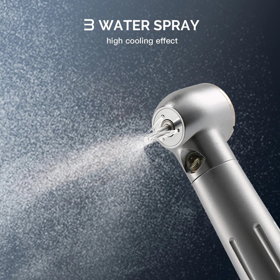 SELF-POWER Dental Fiber Optic High Speed Turbine Handpiece LED E-generator 4Hole