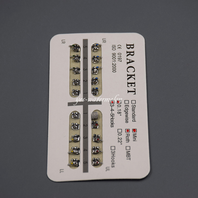 1 Pack Dental Orthodontics Brackets Braces Mini Roth 018 345 Hooks 20 Pcs/Set
